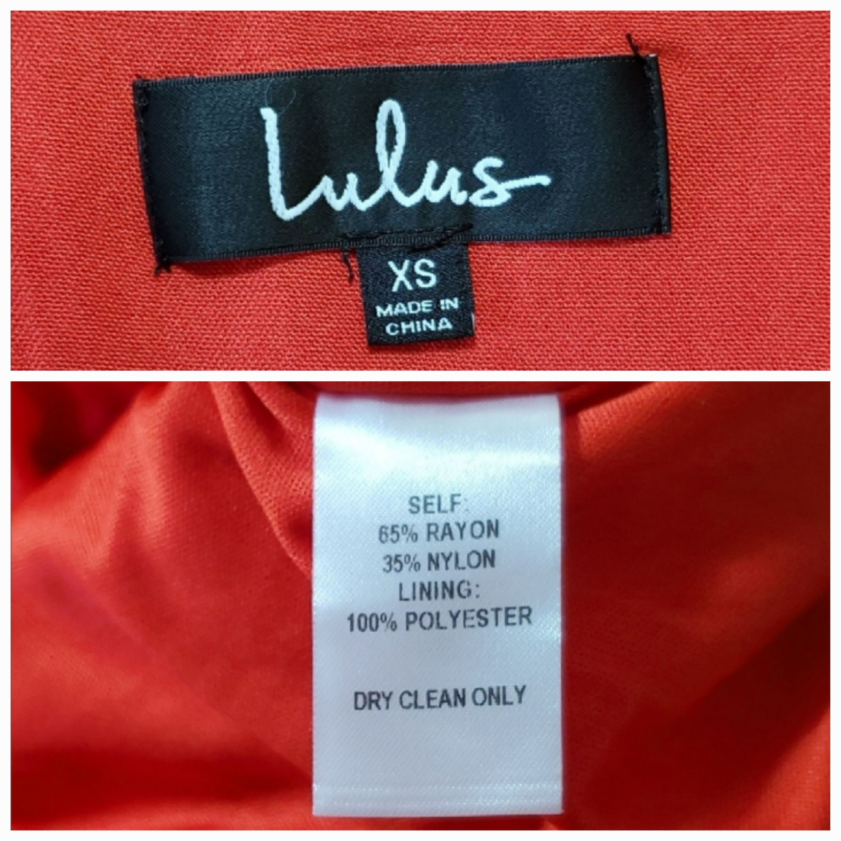 Lulus LuLu's Dress Sze XS Red Keyhole Split Flutter Sleeve Summer Size XS / US 0-2 / IT 36-38 - 7 Thumbnail