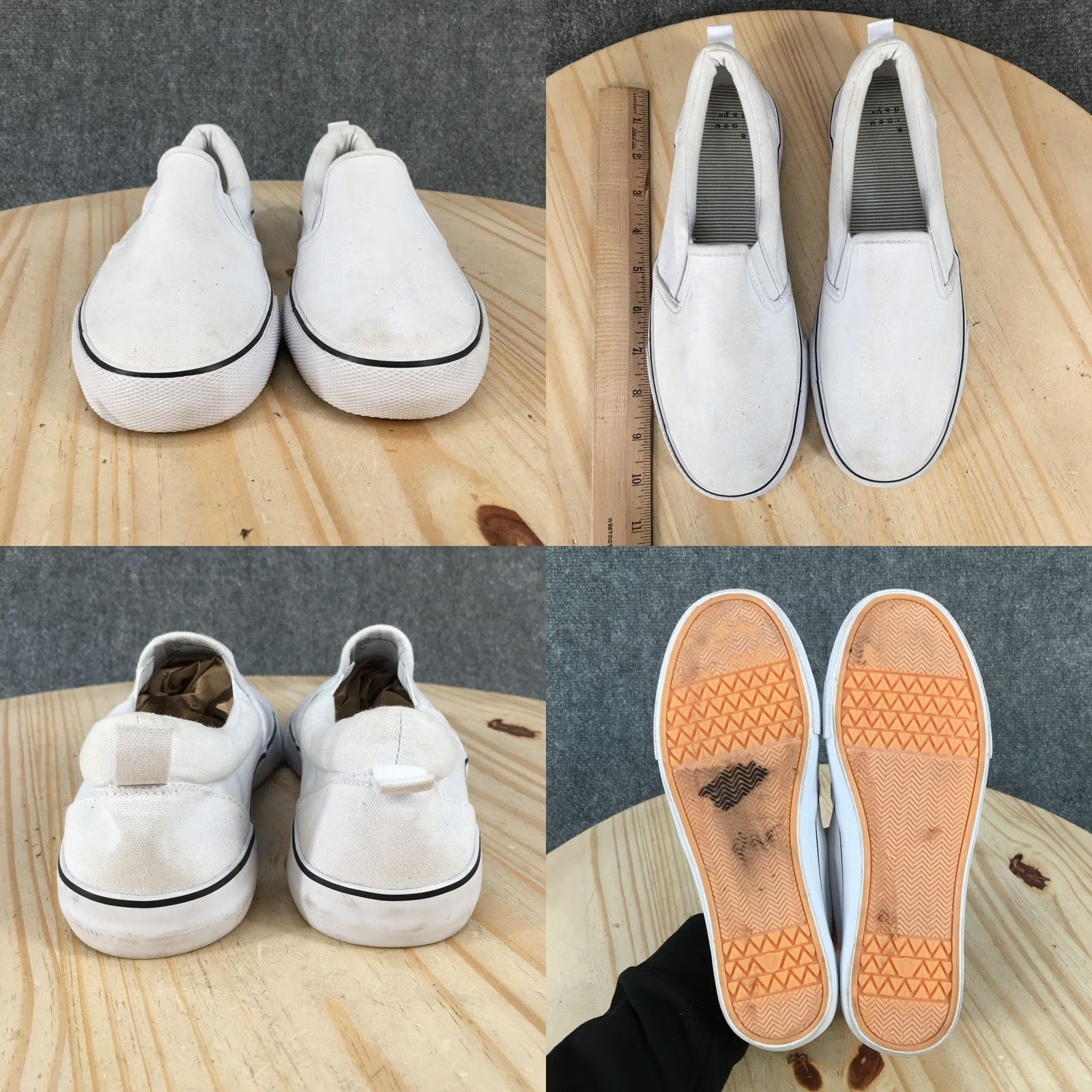 Vintage A New Day Shoes Womens 7 Casual Slip On Comfort Sneakers White Canvas Low Top Shirt Womens 7 Casual Sneakers White Canvas Low Top Size M / US 6-8 / IT 42-44 - 8 Thumbnail