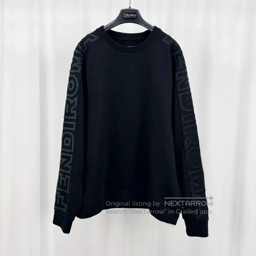 Fendi Arm Embroidered Letter Sweatshirt Size M.