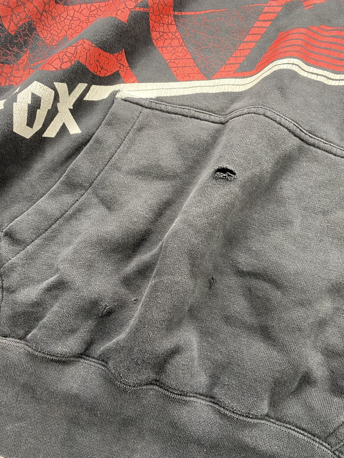 Affliction × JNCO × Vintage Crazy Vintage Y2K FOX Hoodie JNCO Affliction Cyber Brunge Size US XL / EU 56 / 4 - 3 Thumbnail