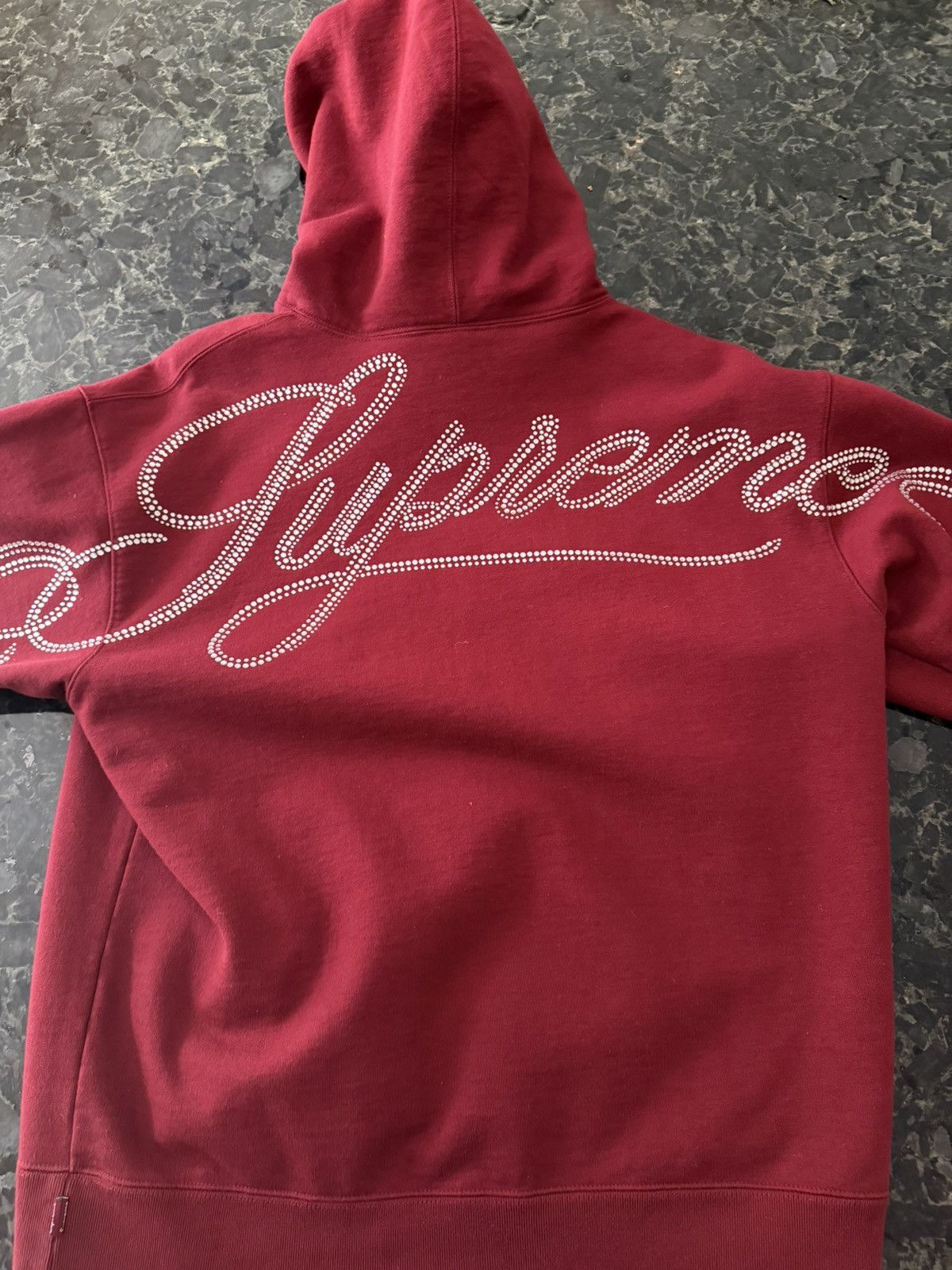 Supreme Rhinestone Hoodie | Grailed