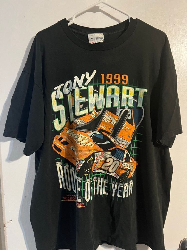 Vintage Vintage Tony Stewart 1999 Rookie NASCAR Tee XL LP Size US XL / EU 56 / 4 - 1 Thumbnail