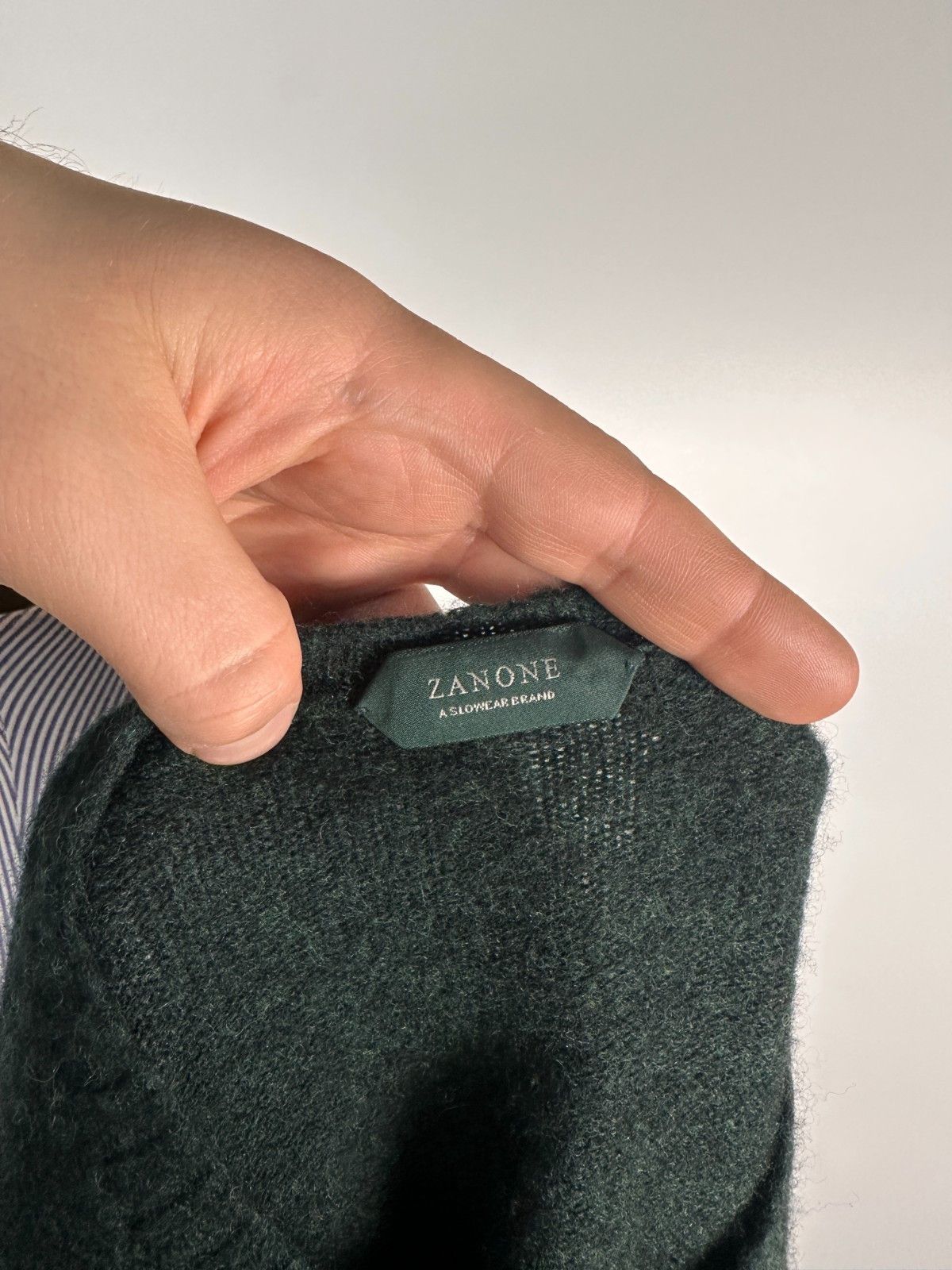 Zanone Zanone Crew Neck Sweater Knited Pullover Wool Green Size 48 Size US M / EU 48-50 / 2 - 7 Thumbnail