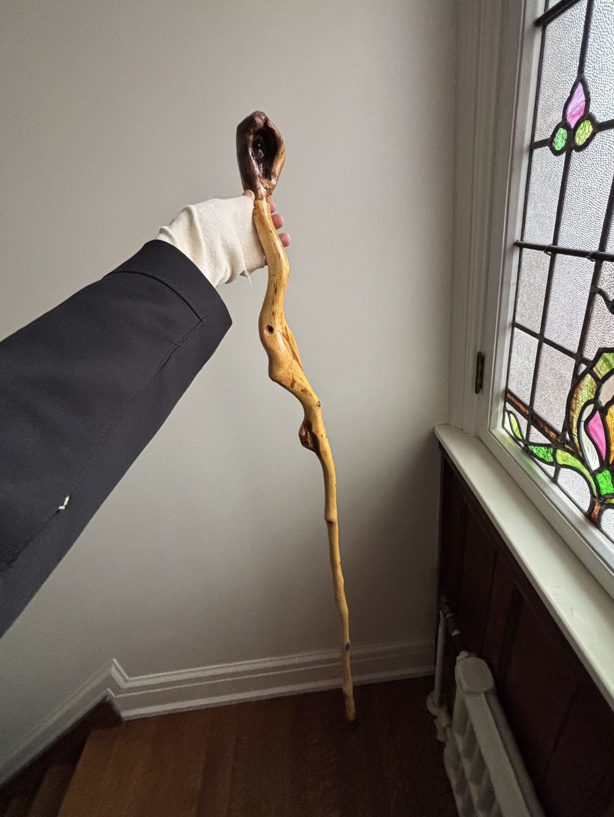 Vintage × Wood Wood Vintage Driftwood Walking Stick Stick Nation Cane Artisan Size ONE SIZE - 1 Thumbnail