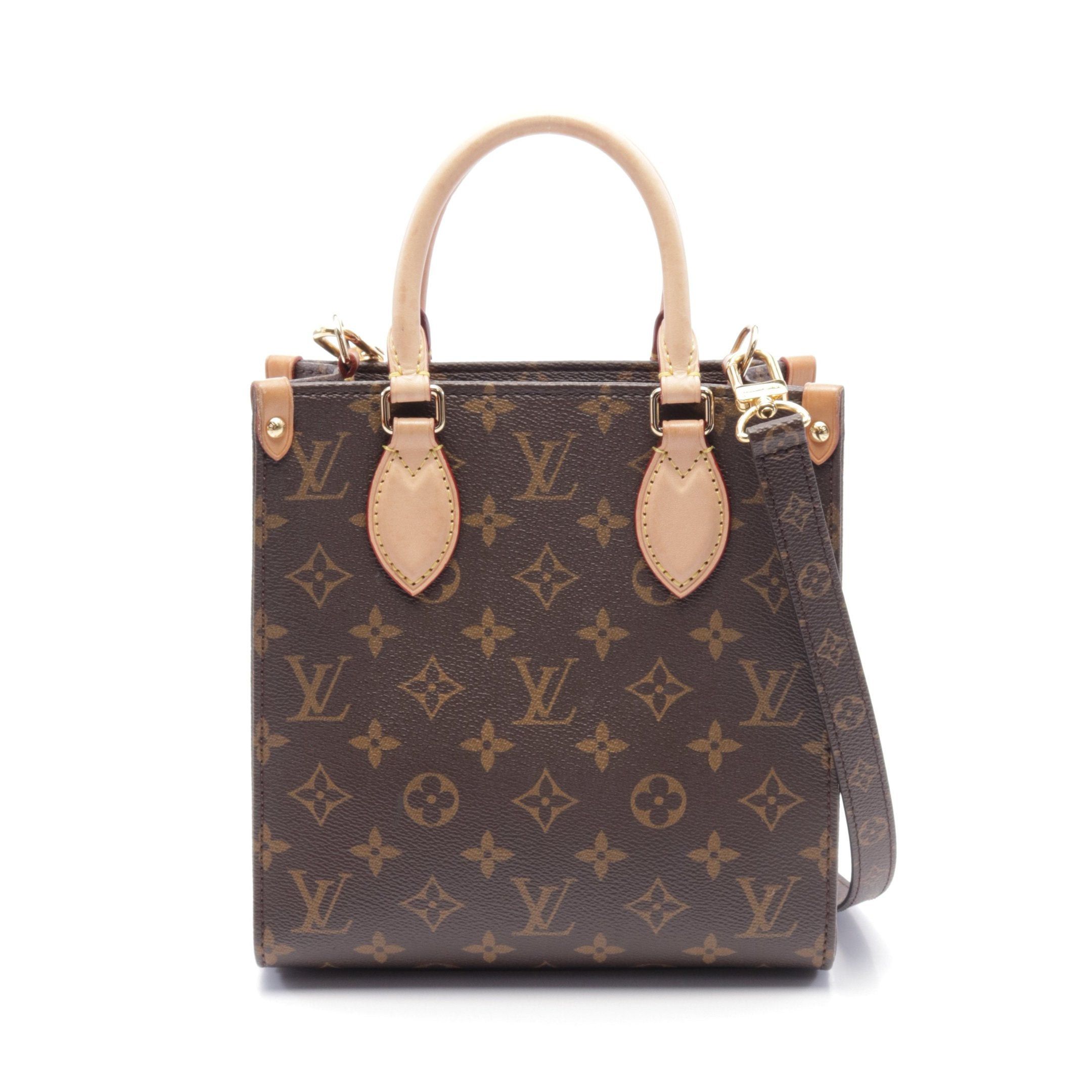 Louis Vuitton Louis Vuitton Sacpla Bb Monogram Handbag Leather Brown Size ONE SIZE - 1 Thumbnail