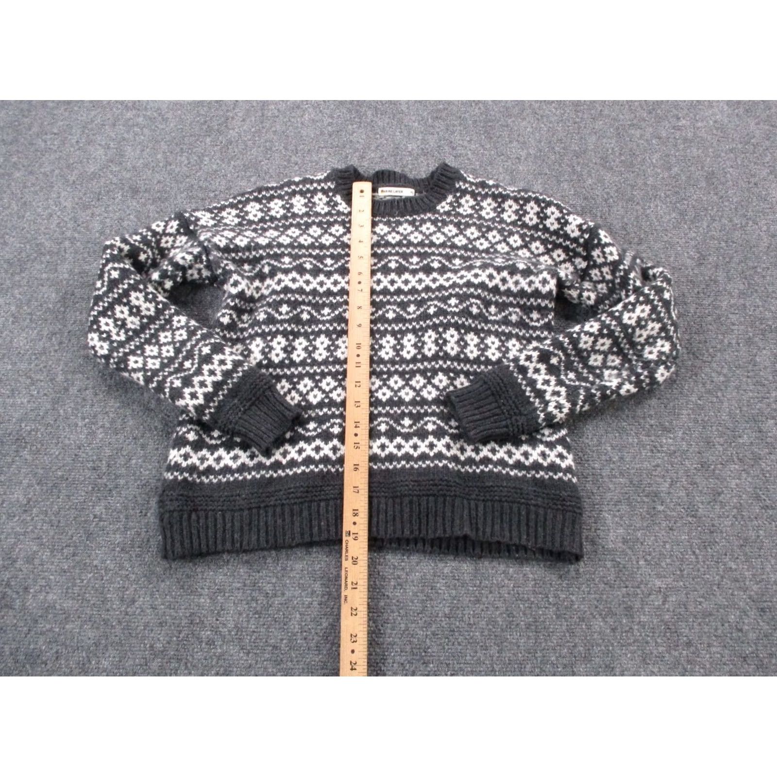 Marine Layer Marine Layer Sweater Mens XS Black White Wool Blend Aztec Casual Pullover Hoodie? Size US XS / EU 42 / 0 - 3 Thumbnail