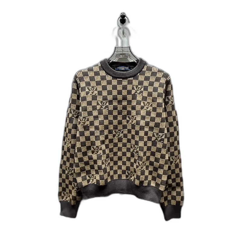 Louis Vuitton Louis Vuitton Checkered Pattern Wool Sweater Size US S / EU 44-46 / 1 - 1 Thumbnail