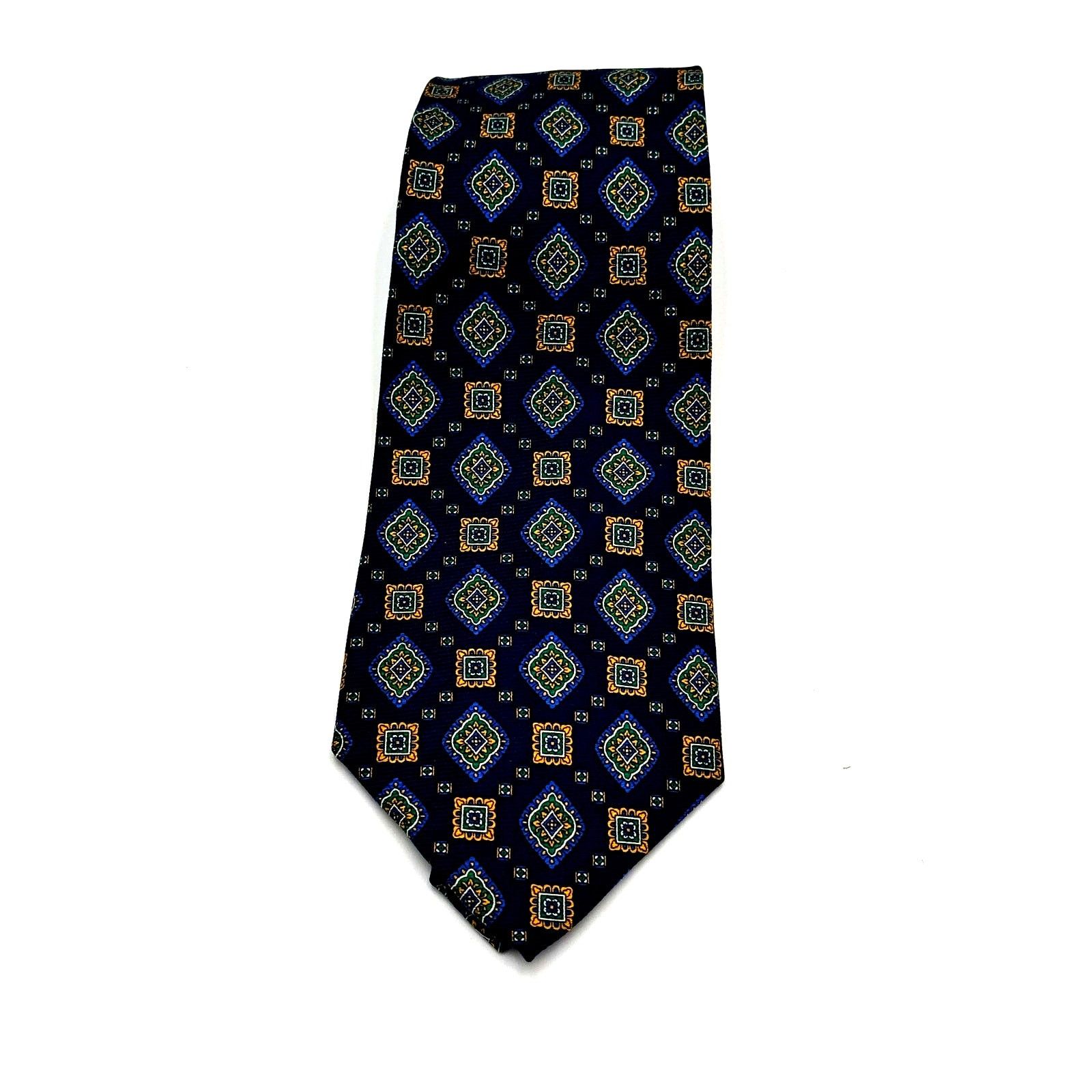 Jos. A. Bank Jos A Bank Premier Collection Mens Silk Tie Navy Size ONE SIZE - 3 Thumbnail
