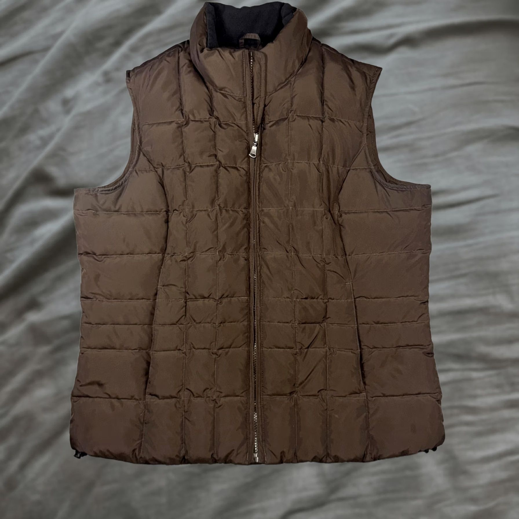 Eddie Bauer Eddie Bauer Premium Goose Down Quilted Puffer Vest Brown Size L Women’s Size L / US 10 / IT 46 - 1 Thumbnail