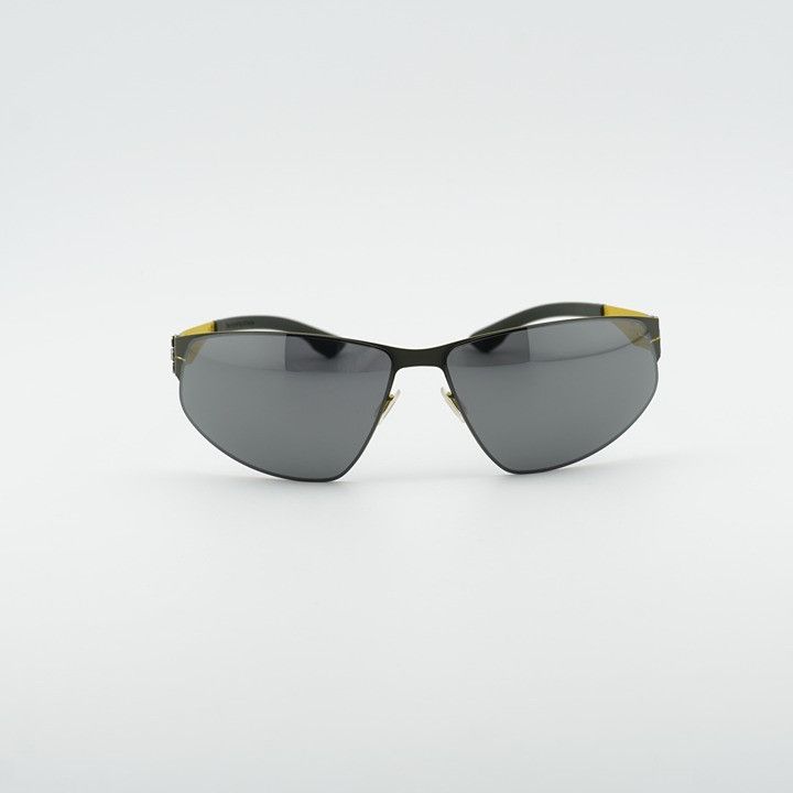 Ic! Berlin Ic! Berlin REESE M1521 148 Sunglasses Black/Lemon Shield Size ONE SIZE - 2 Thumbnail