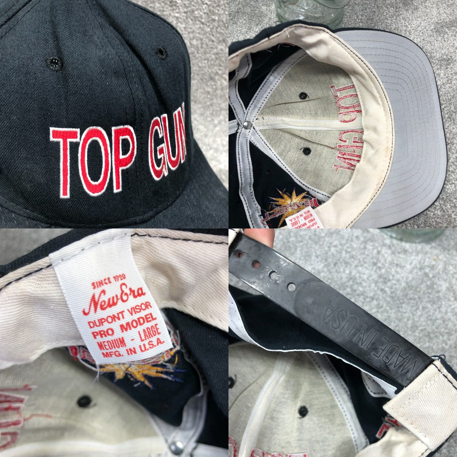 New Era Vintage New Era USA Made Cap Snap Back Hat Blue 80s 90s Top Gun Trucker Style Mens Cap Shorter Search Text Size US M / EU 48-50 / 2 - 8 Thumbnail