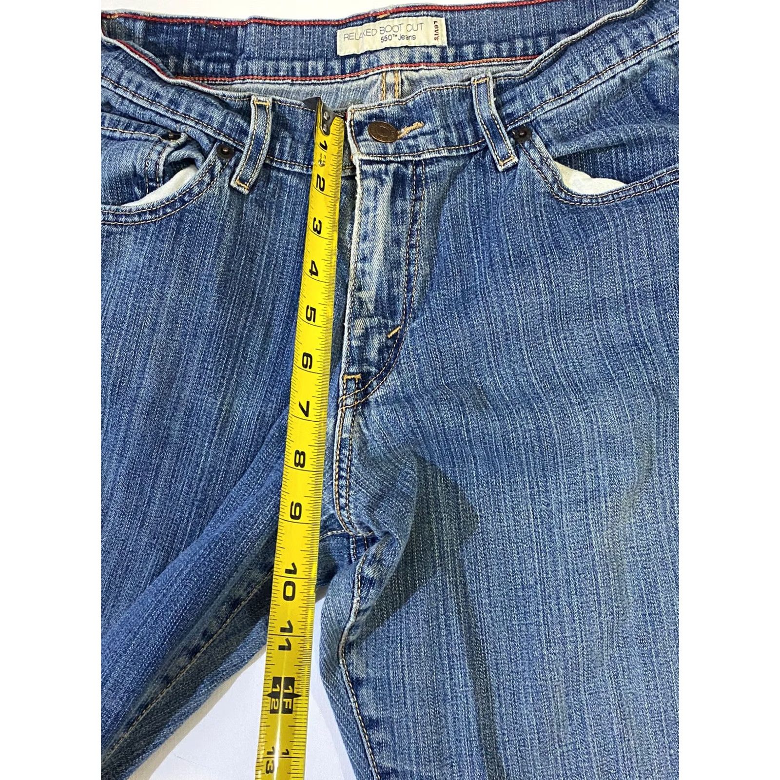 Levi's Levis 550 Jeans Womens Blue Relaxed Bootcut Medium Wash Denim Casuals sz 8 med Size 30" / US 8 / IT 44 - 4 Thumbnail
