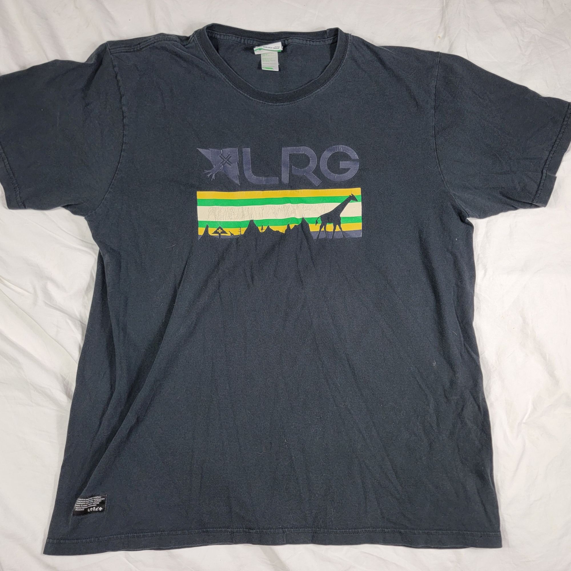 LRG LRG Mens XL Black Graphic Shirt Lifted Research Group Outdoo Size US XL / EU 56 / 4 - 1 Thumbnail