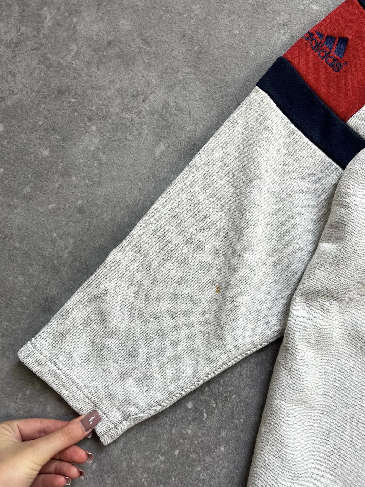 Adidas × Vintage 90s Adidas Half Zip Sweatshirt Retro Vintage Archive 00s Size US L / EU 52-54 / 3 - 8 Thumbnail
