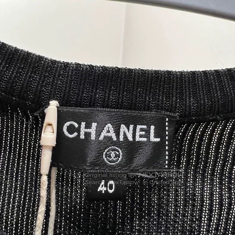 Chanel Chanel Small logo silk sleeveless vest Size S / US 4 / IT 40 - 3 Thumbnail
