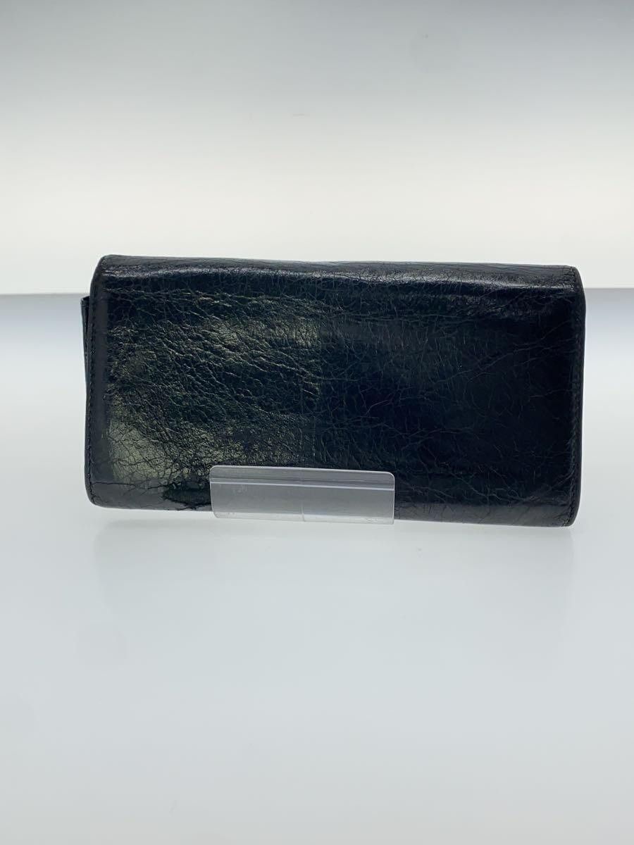 Balenciaga Balenciaga Sheepskin Long Wallet Black Size ONE SIZE - 2 Thumbnail