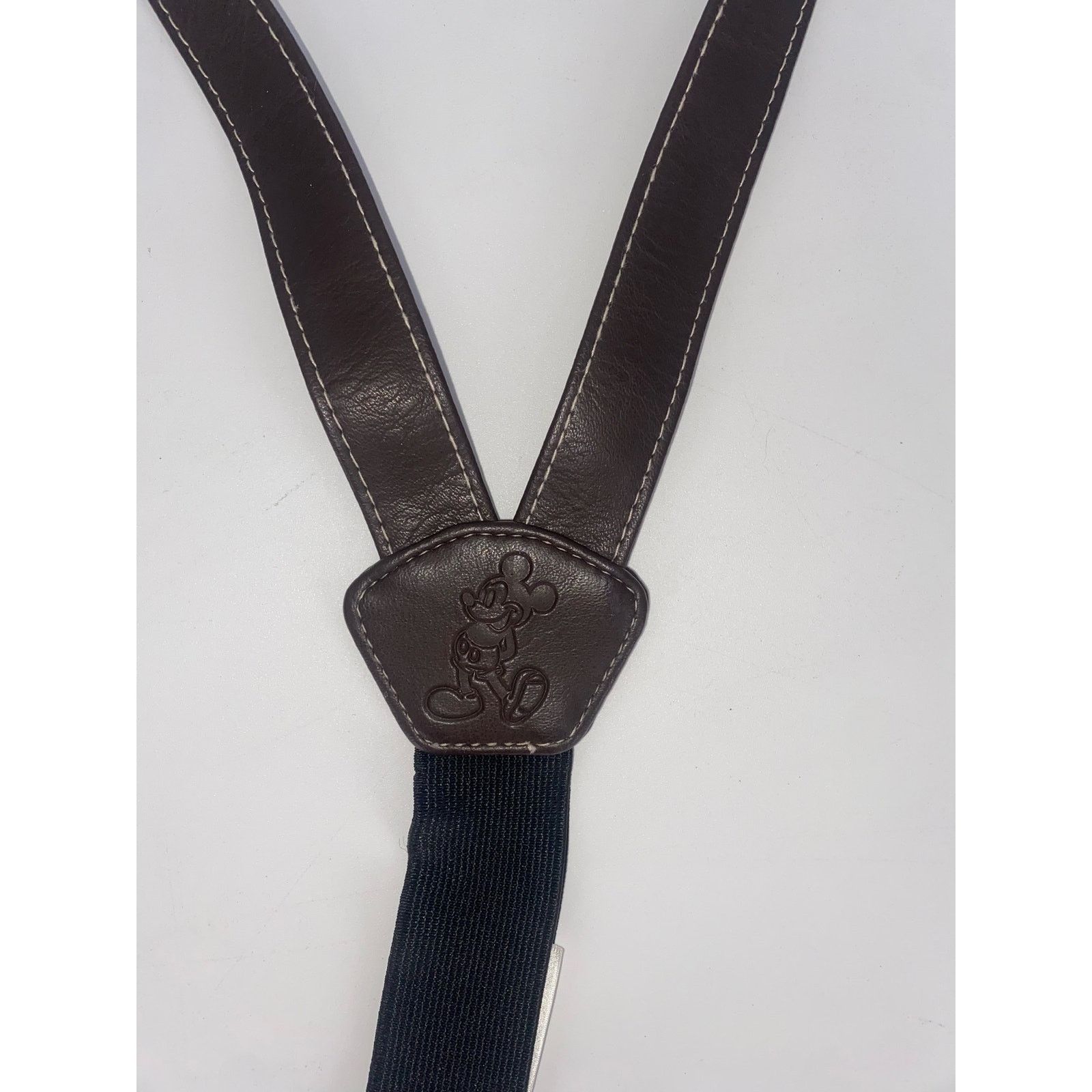 Disney MICKEY MOUSE BROWN LEATHER SUSPENDERS! PRETTY COOL! Size ONE SIZE - 7 Thumbnail