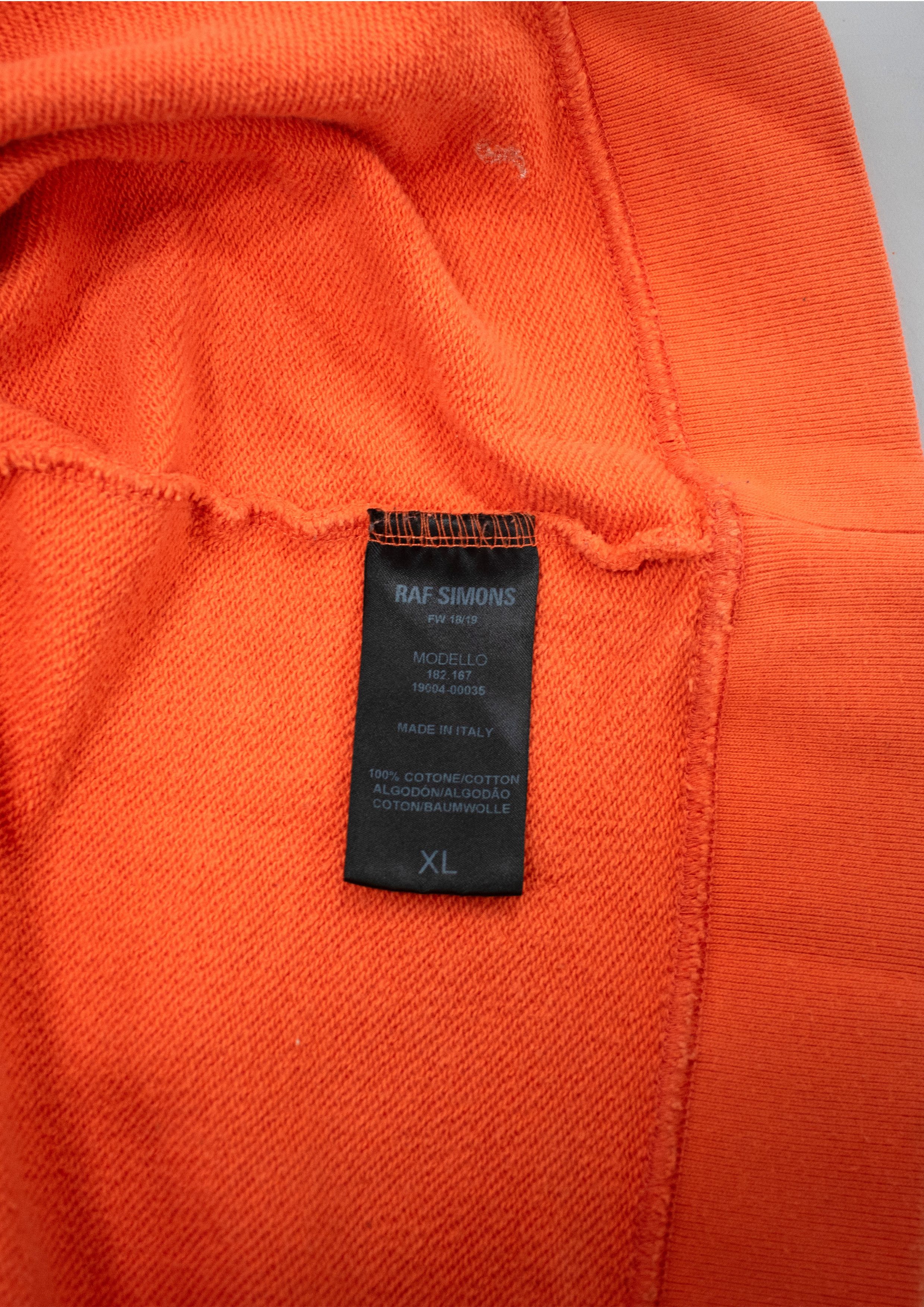 Raf Simons Raf Simons Orange Drugs Regular Fit Sweatshirt Size US XL / EU 56 / 4 - 11 Thumbnail