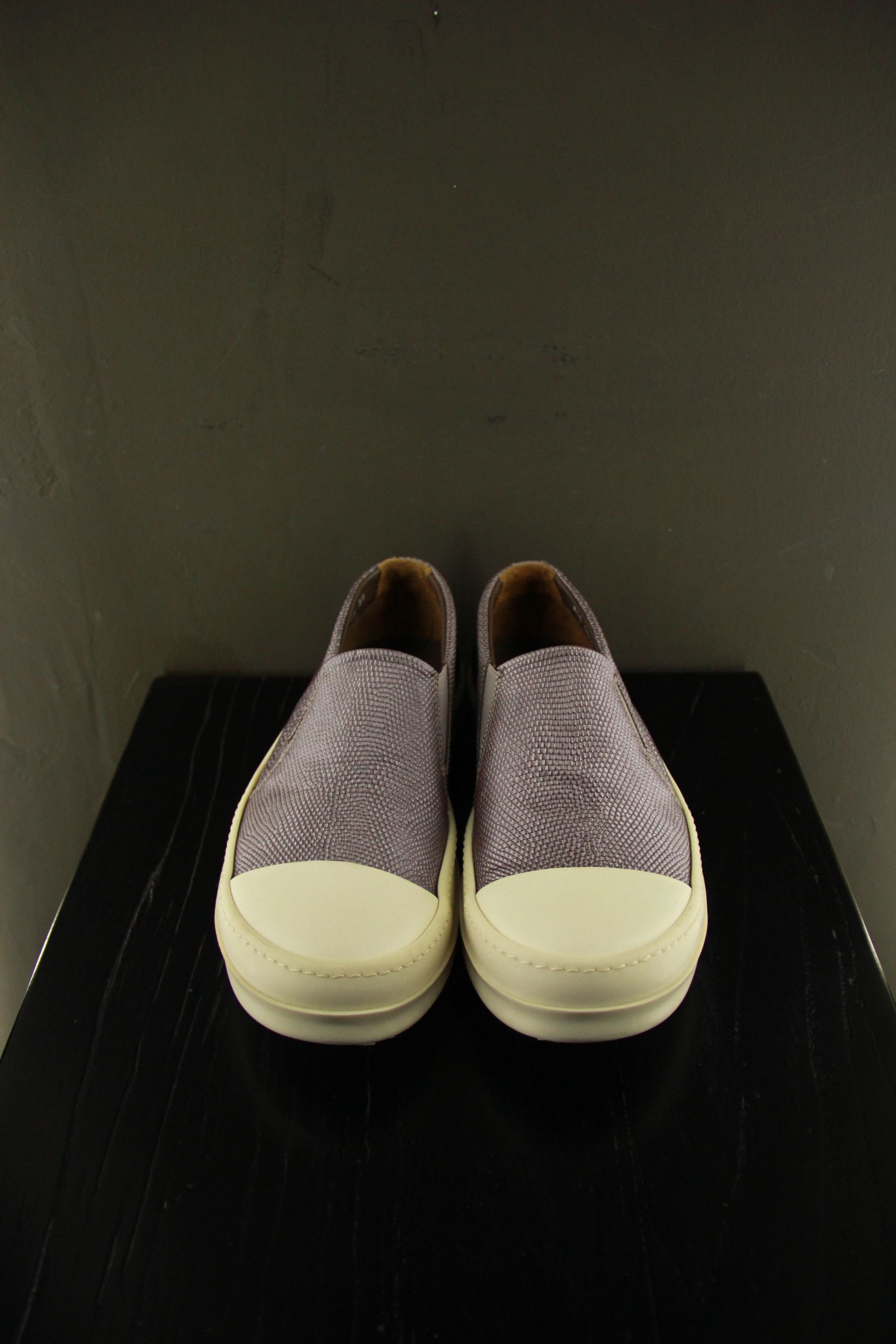 Rick Owens Rick Owens Rose Gold Lizard Skin Slip-Ons Size US 6 / EU 39 - 2 Thumbnail