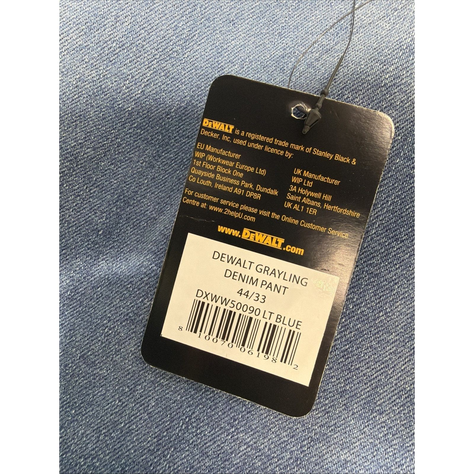Other Dewalt Grayling Denim Jeans/Pants 44x33 Workwear New Size US 44 / EU 60 - 3 Thumbnail