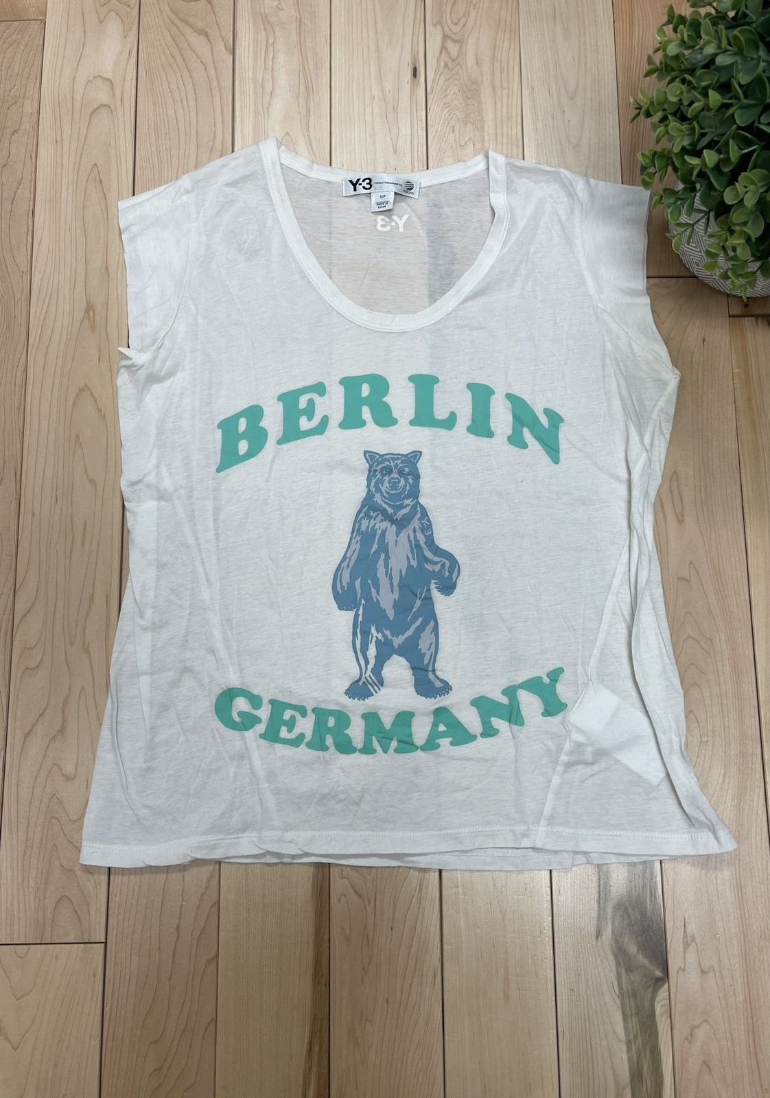 image of Adidas x Yohji Yamamoto Y-3 ‘Berlin Bears’ Varsity Style Tank Top in White, Men's (Size Small)