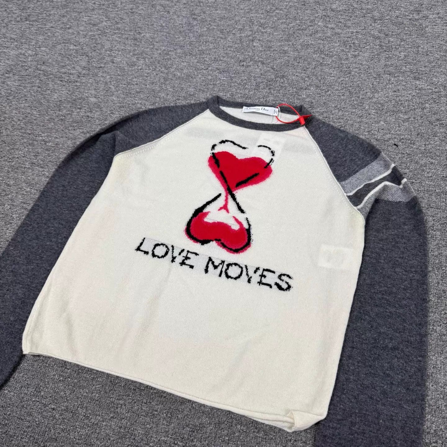 Dior Dior color blocked heart hourglass cashmere sweater Size XS / US 0-2 / IT 36-38 - 3 Thumbnail