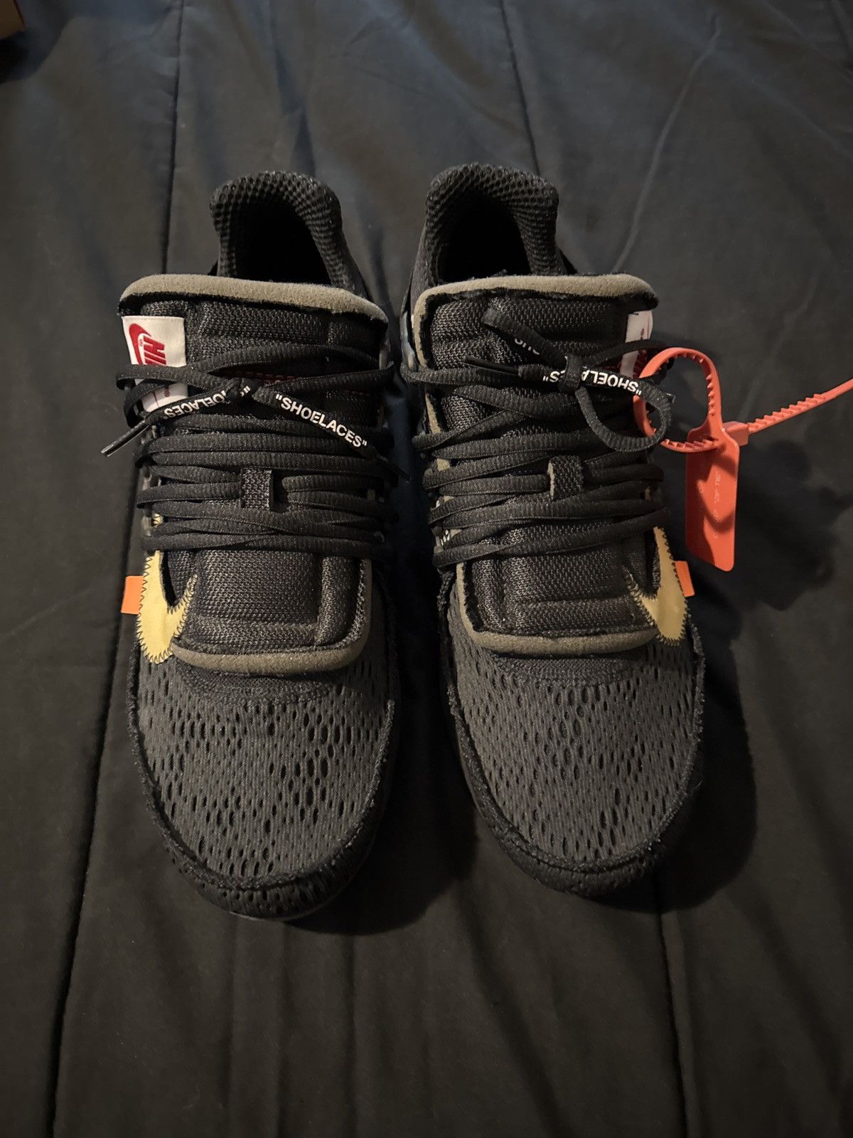 Nike × Off-White Nike Air Presto Off-White Presto Black (2018) Size US 12 / EU 45 - 3 Thumbnail