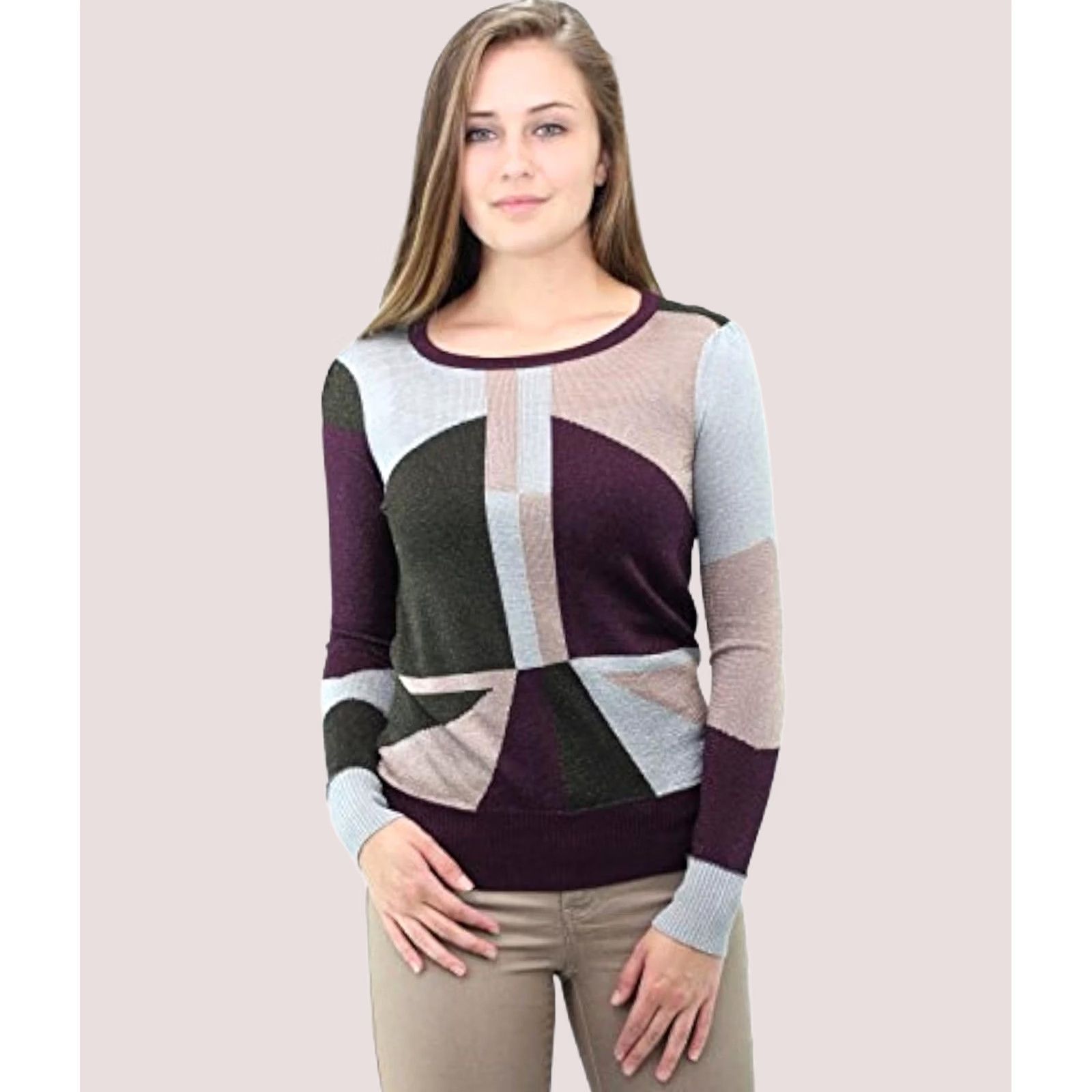 Bar III bar III Womens Silver Lake Pullover Sweater Multicolor XS Size XS / US 0-2 / IT 36-38 - 1 Thumbnail