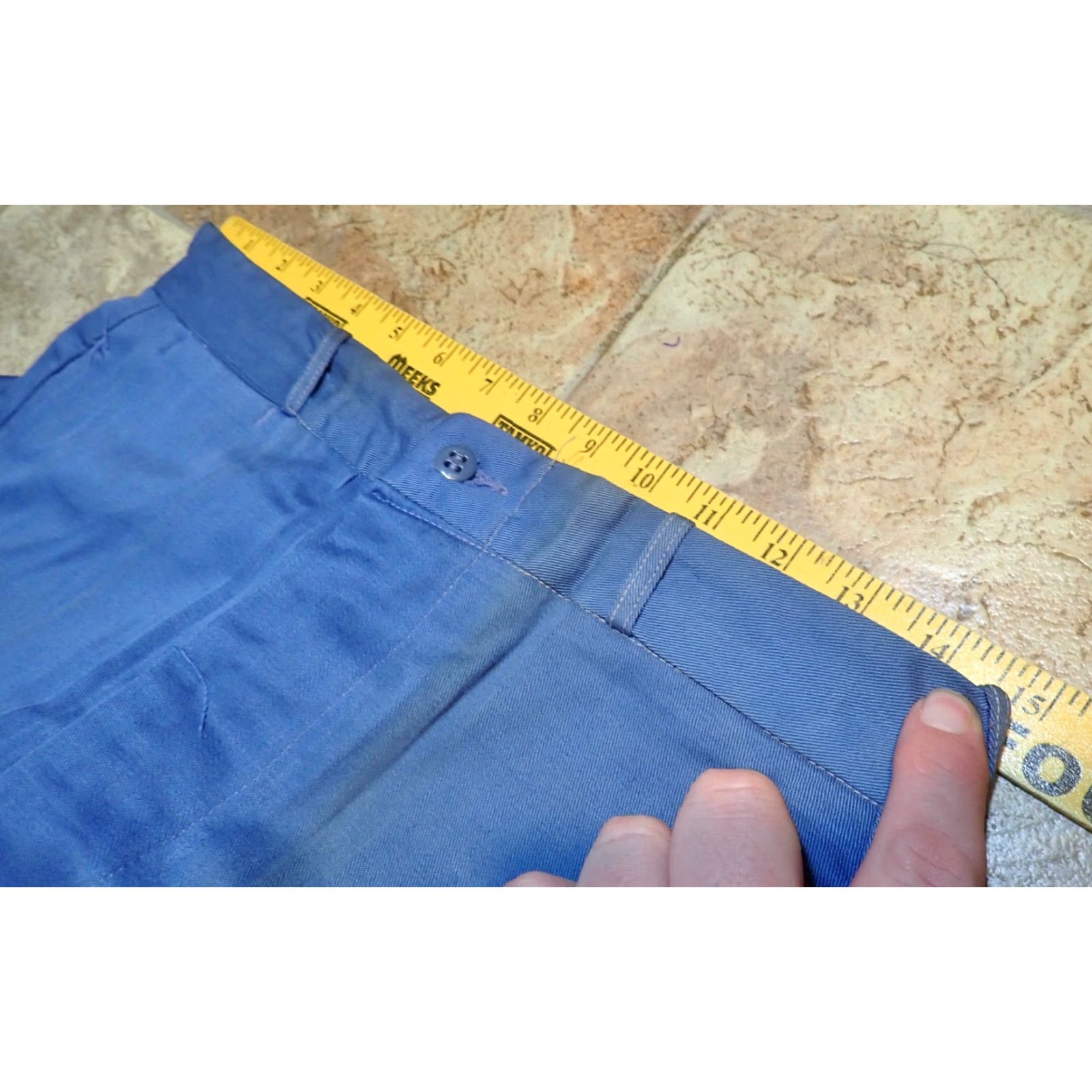 Vintage VINTAGE Deadstock NOS Cone Fabrics Cotton Pants 29x31 30x33 Button Fly Sanforized 50s Blue Denim Size US 30 / EU 46 - 6 Thumbnail