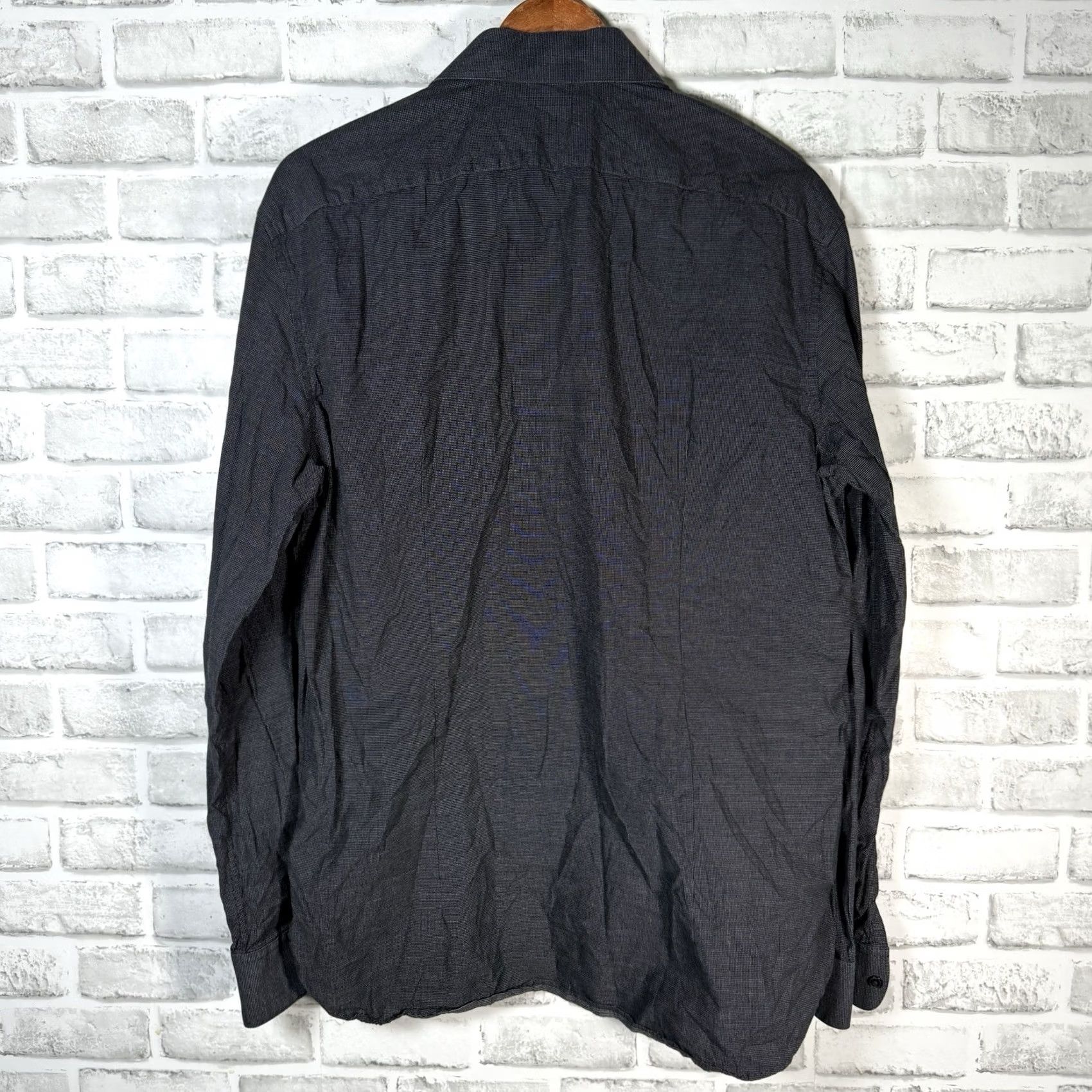John Varvatos John Varvatos Modern Fit Black Long Sleeve Button-Down Shirt Mens Size 16.5L Size US L / EU 52-54 / 3 - 5 Thumbnail