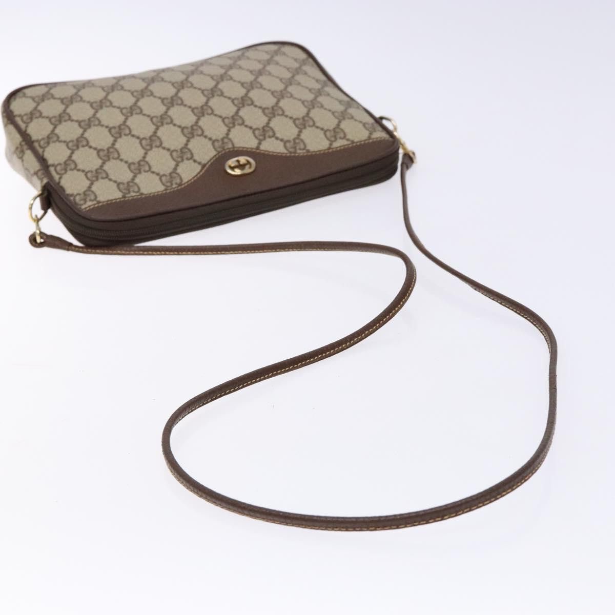 Gucci GUCCI GG Supreme Shoulder Bag Pvc Beige Gold 156 02 068 Size ONE SIZE - 7 Thumbnail