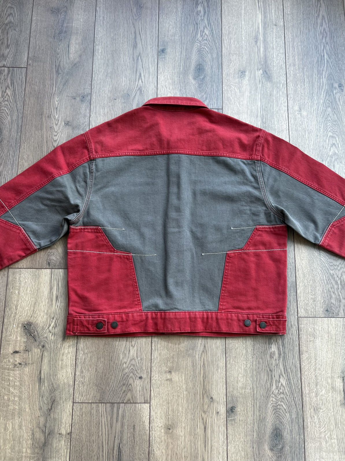 Supreme Supreme 2-Tone Paneled Denim Jacket “Red” Large Size US L / EU 52-54 / 3 - 5 Thumbnail
