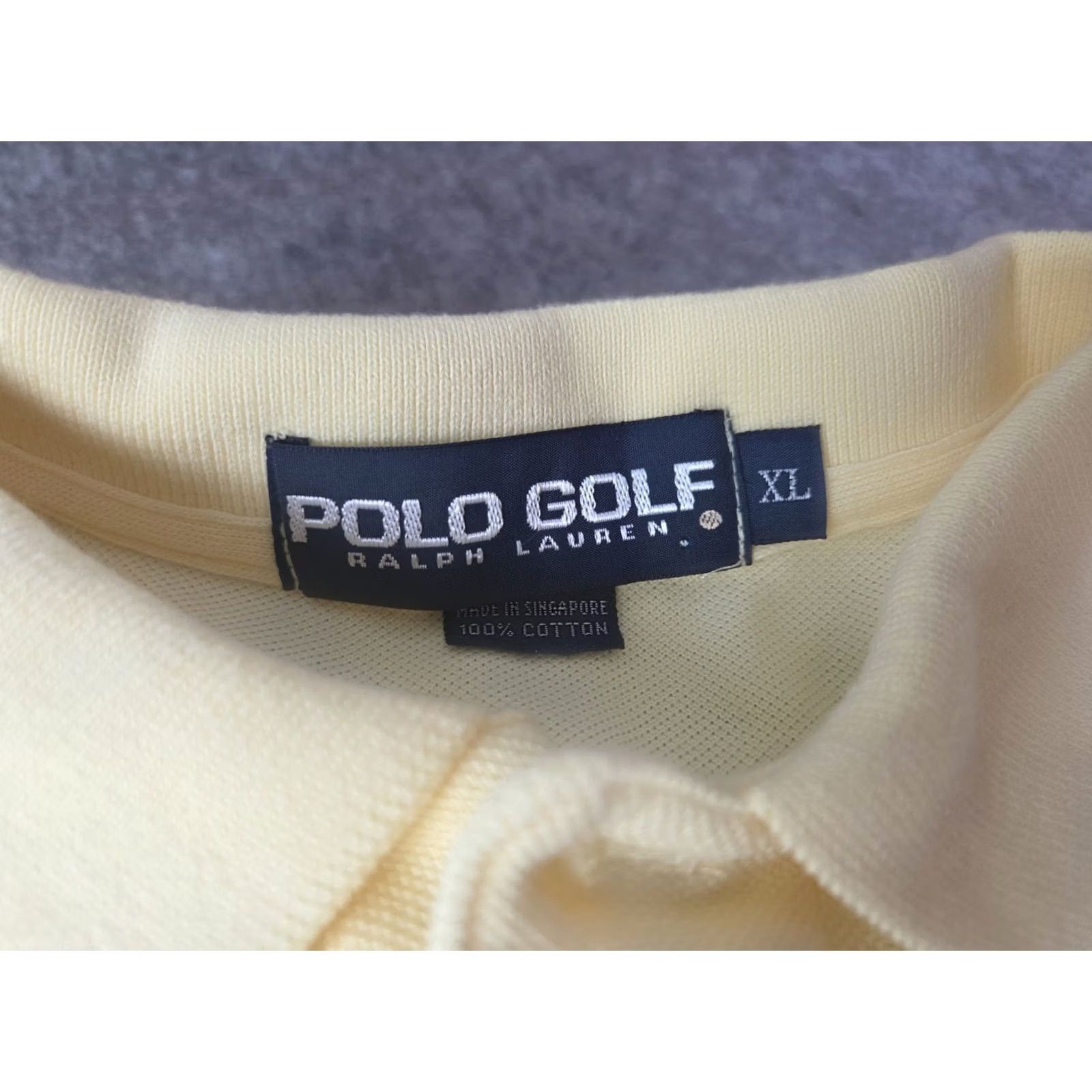 Ralph Lauren VINTAGE Ralph Lauren Polo Shirt Mens XL Polo Yellow Crest Short Sleeve Crest Size US XL / EU 56 / 4 - 4 Thumbnail