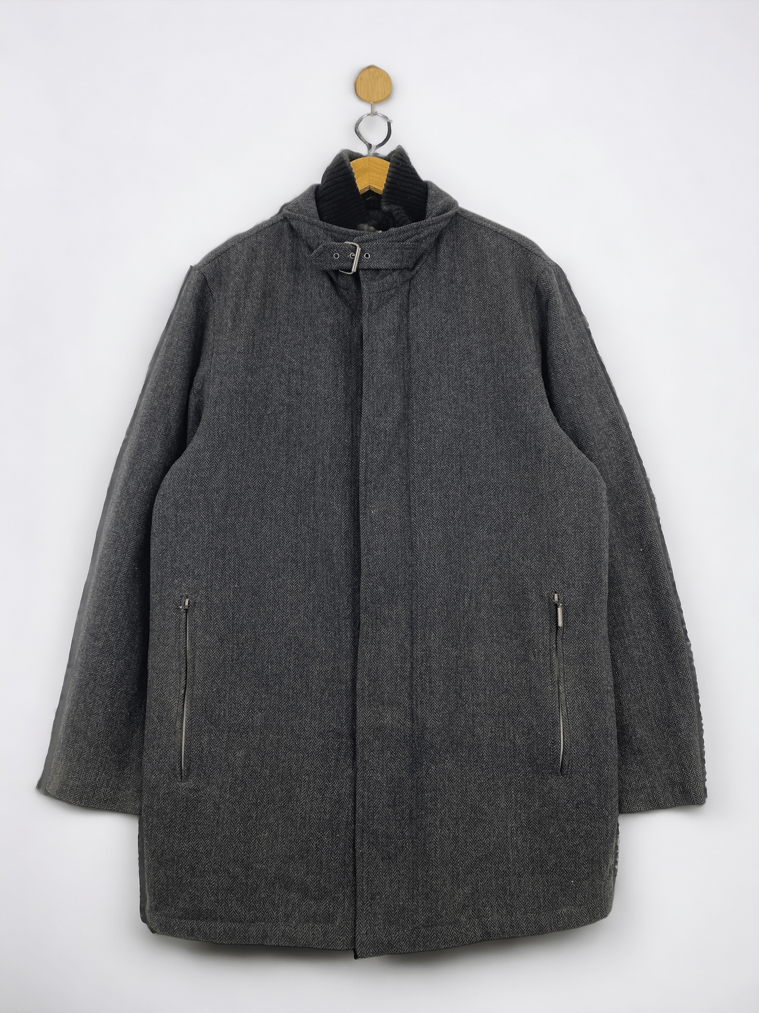 If Six Was Nine Vintage Jakes Heavy Coat Zipper Ups Wool Jacket JA0060 Size US XL / EU 56 / 4 - 1 Thumbnail