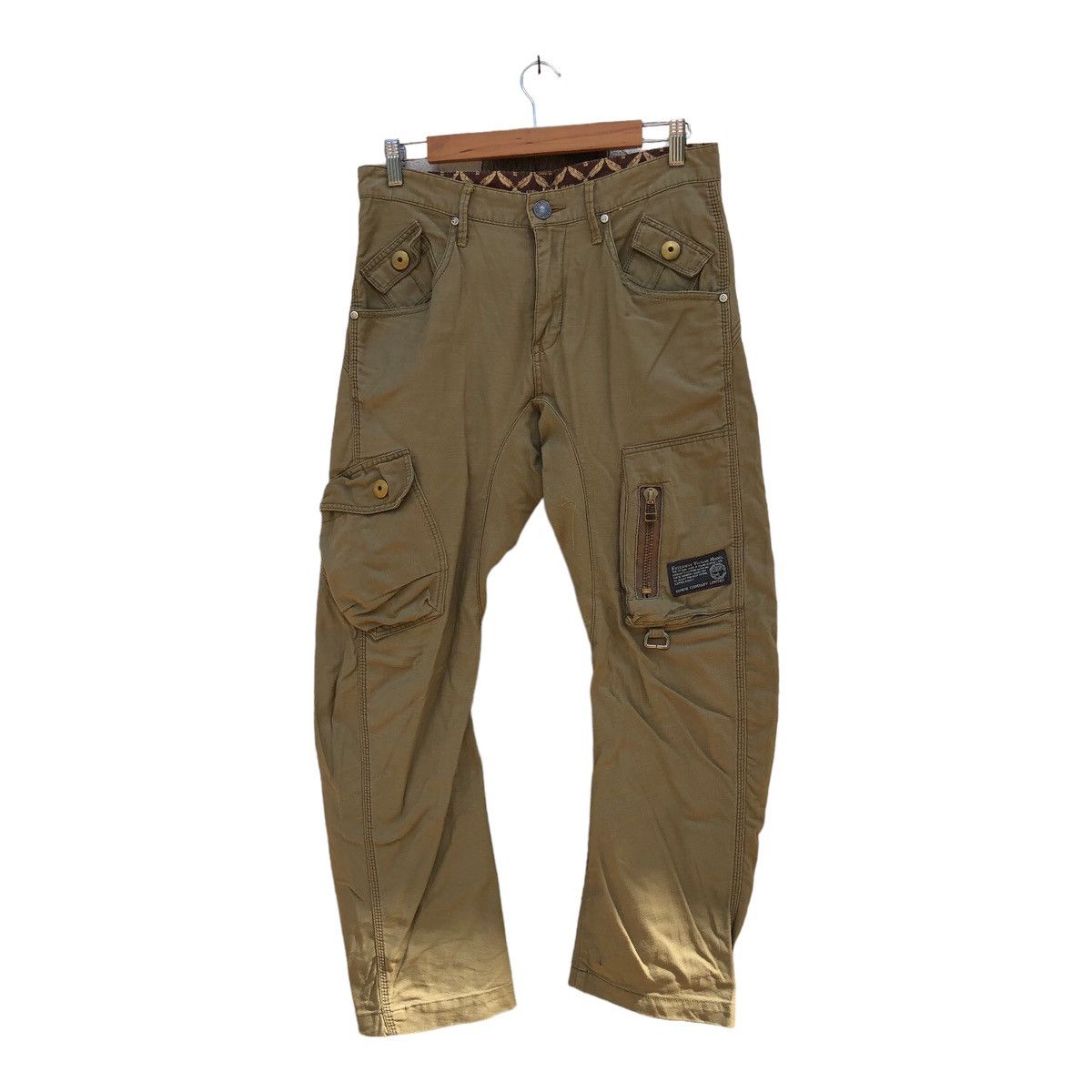 image of Edwin Paracute Style Curve Cargo Pants in Beige, Men's (Size 31)