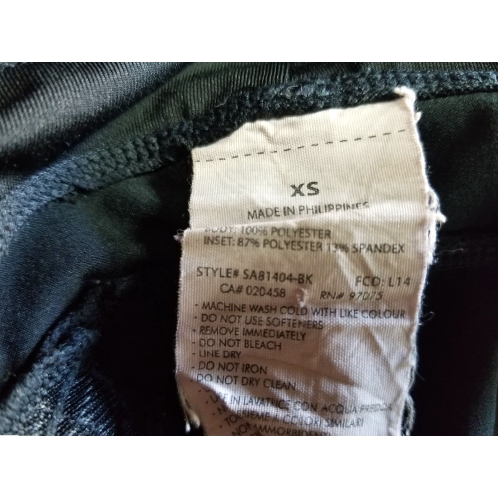 Saucony Saucony Jogger Pants Women XS Black Adjustable Waist Ankle Zip Pockets Running Tight Skinny Brand: Saucony Size 26" / US 2 / IT 38 - 6 Thumbnail