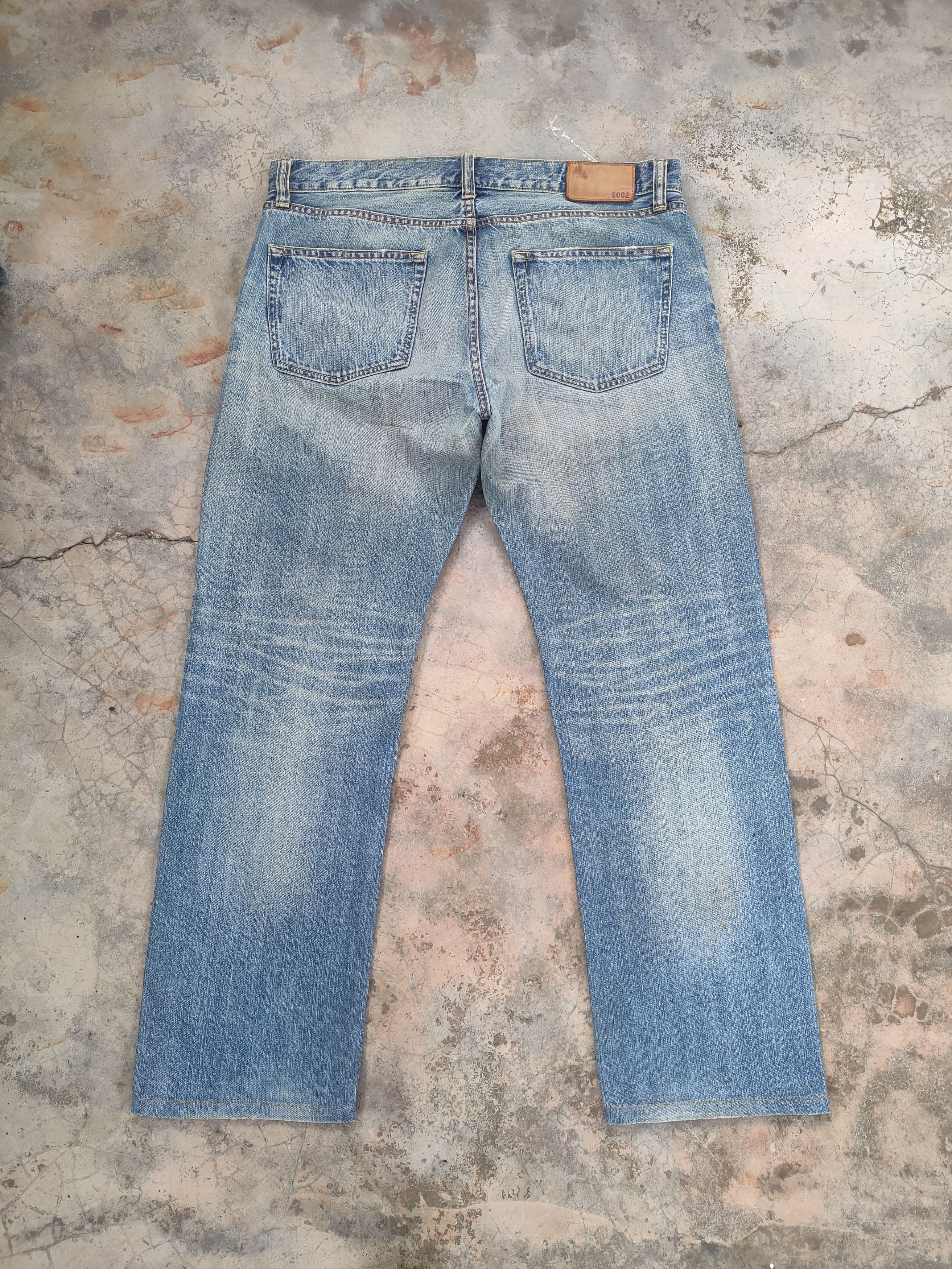 Japanese Brand # VINTAGE JAPANESE REGULAR SLIM FADED DENIM JEAN PANTS Size US 37 - 9 Thumbnail