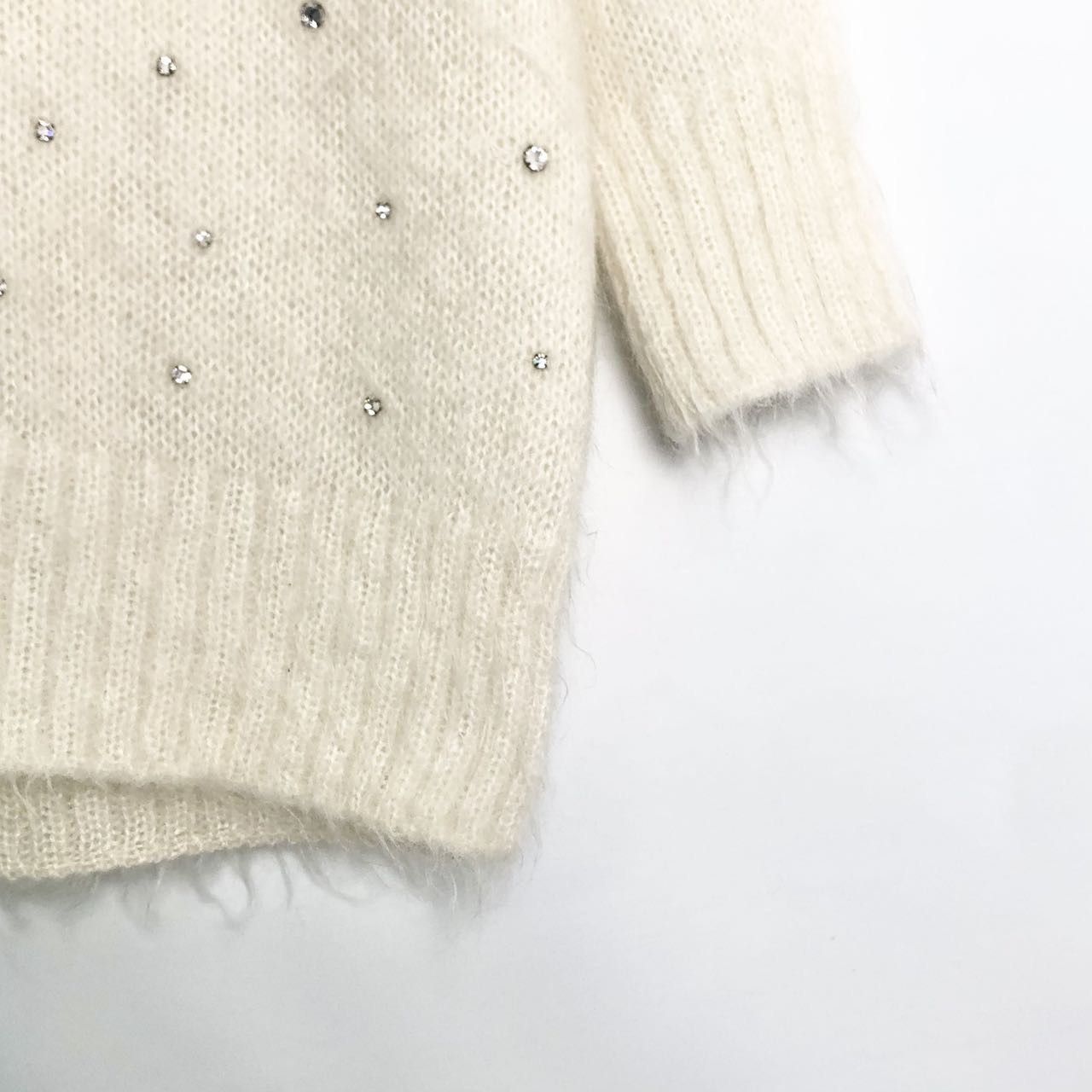 Miu Miu Miu Miu Rhinestone Knit Cardigan K26WX Size XS / US 0-2 / IT 36-38 - 4 Thumbnail