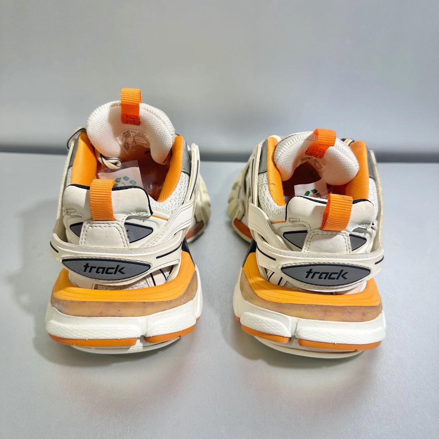 Balenciaga Balenciaga Track white orange 36 like new Size US 5 / IT 35 - 5 Thumbnail