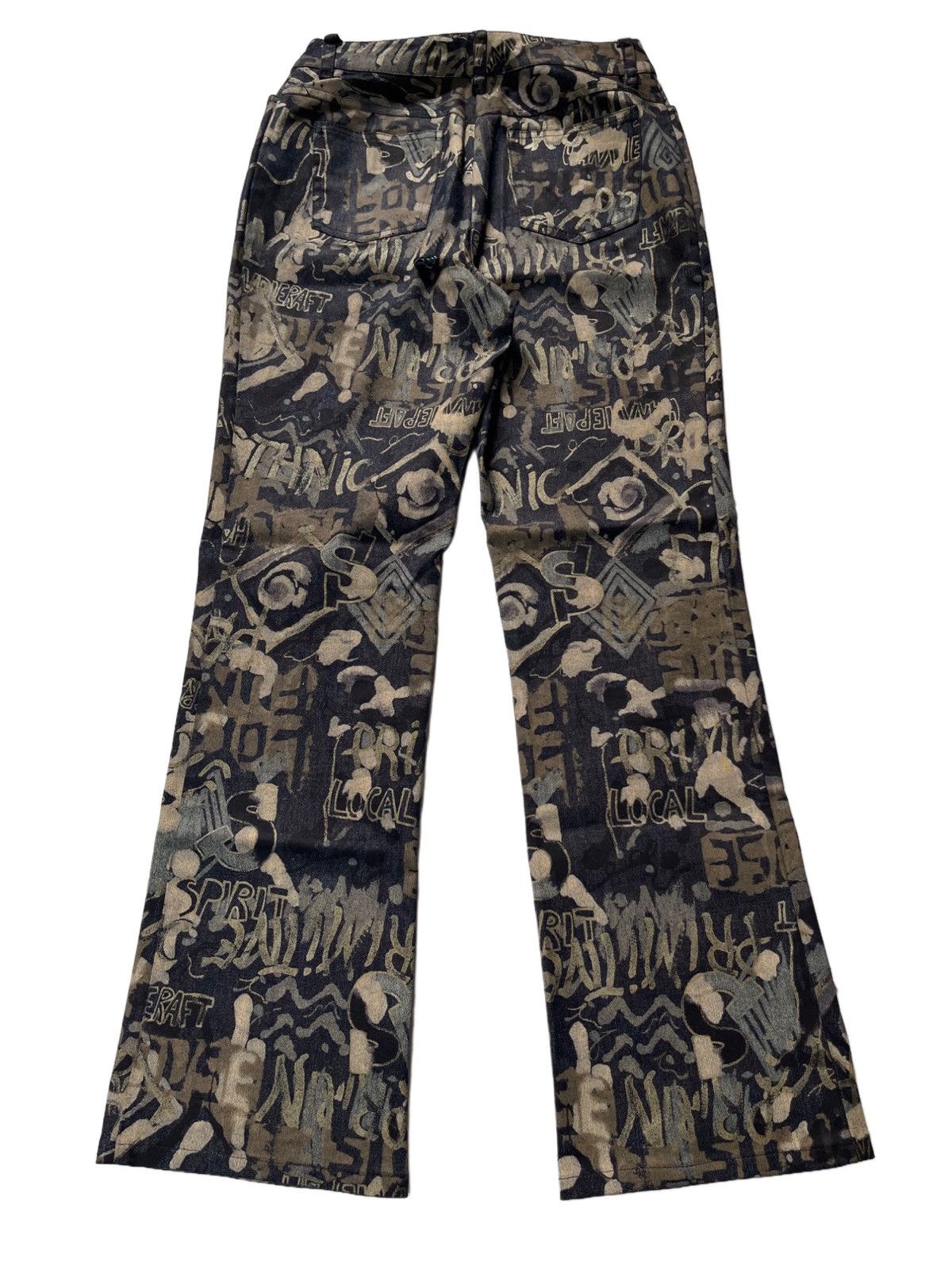 If Six Was Nine Maison Tricolore Camo Gravity Wording Pants Size US 28 / EU 44 - 2 Thumbnail