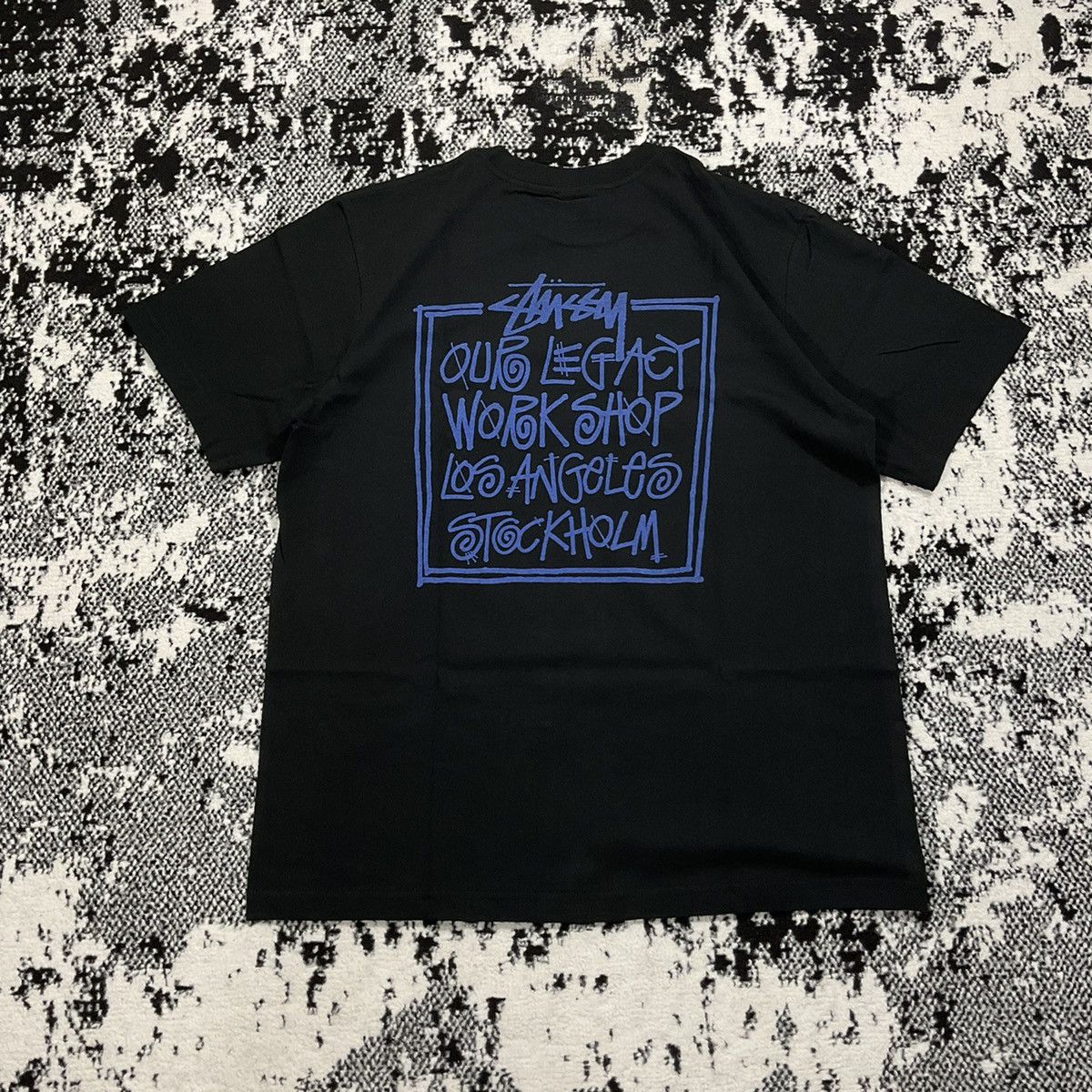 Stussy STUSSY OL FRAME PIGMENT DYED TEE IN BLACK - L Size US L / EU 52-54 / 3 - 1 Thumbnail