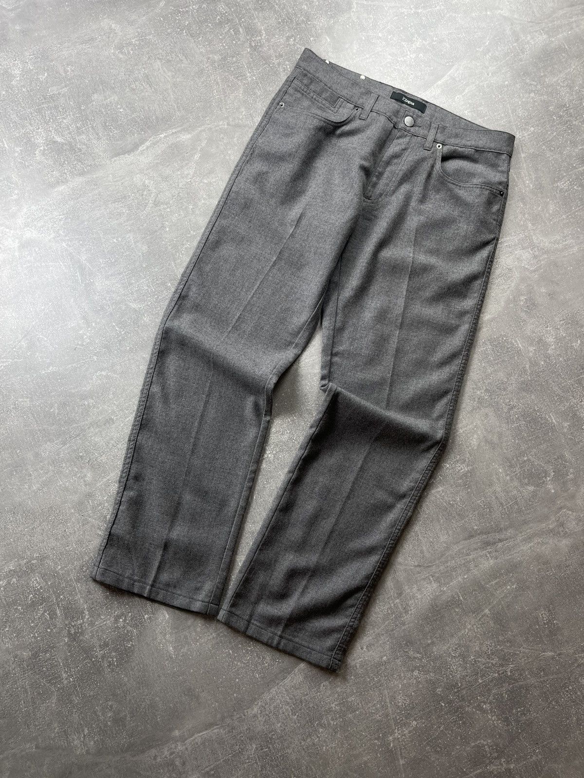 Z Zegna Ermenegildo ZegnaZ Wool Slim-Fit Pants Italian Tailoring Size US 33 - 7 Thumbnail