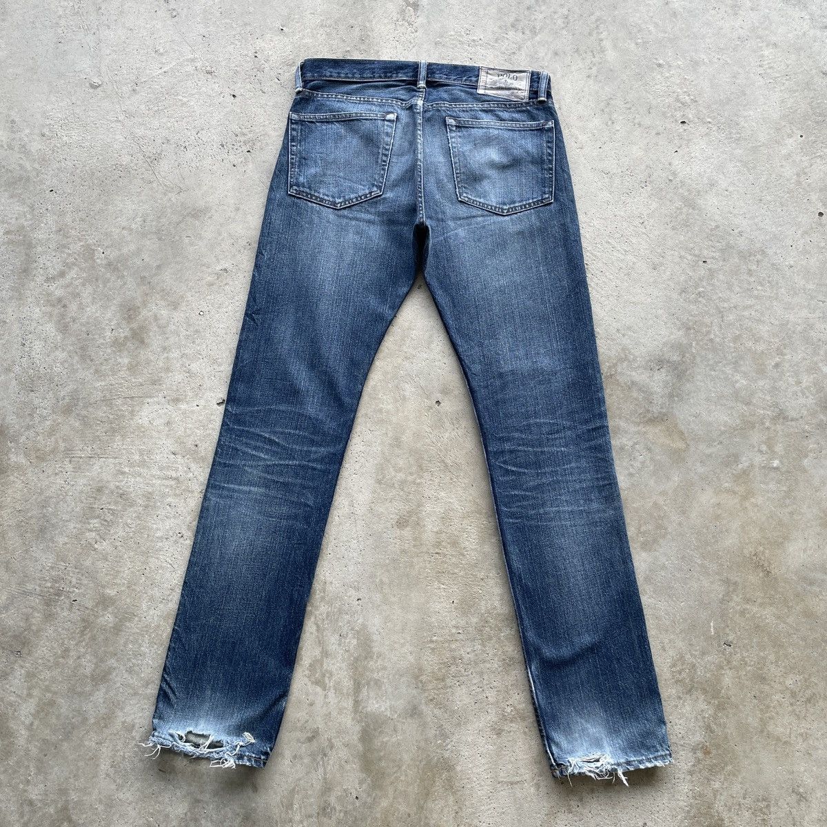 Jean × Polo Ralph Lauren × Ralph Lauren Vintage Polo Ralph Lauren Distressed Jeans Pants Faded Size US 34 / EU 50 - 12 Thumbnail