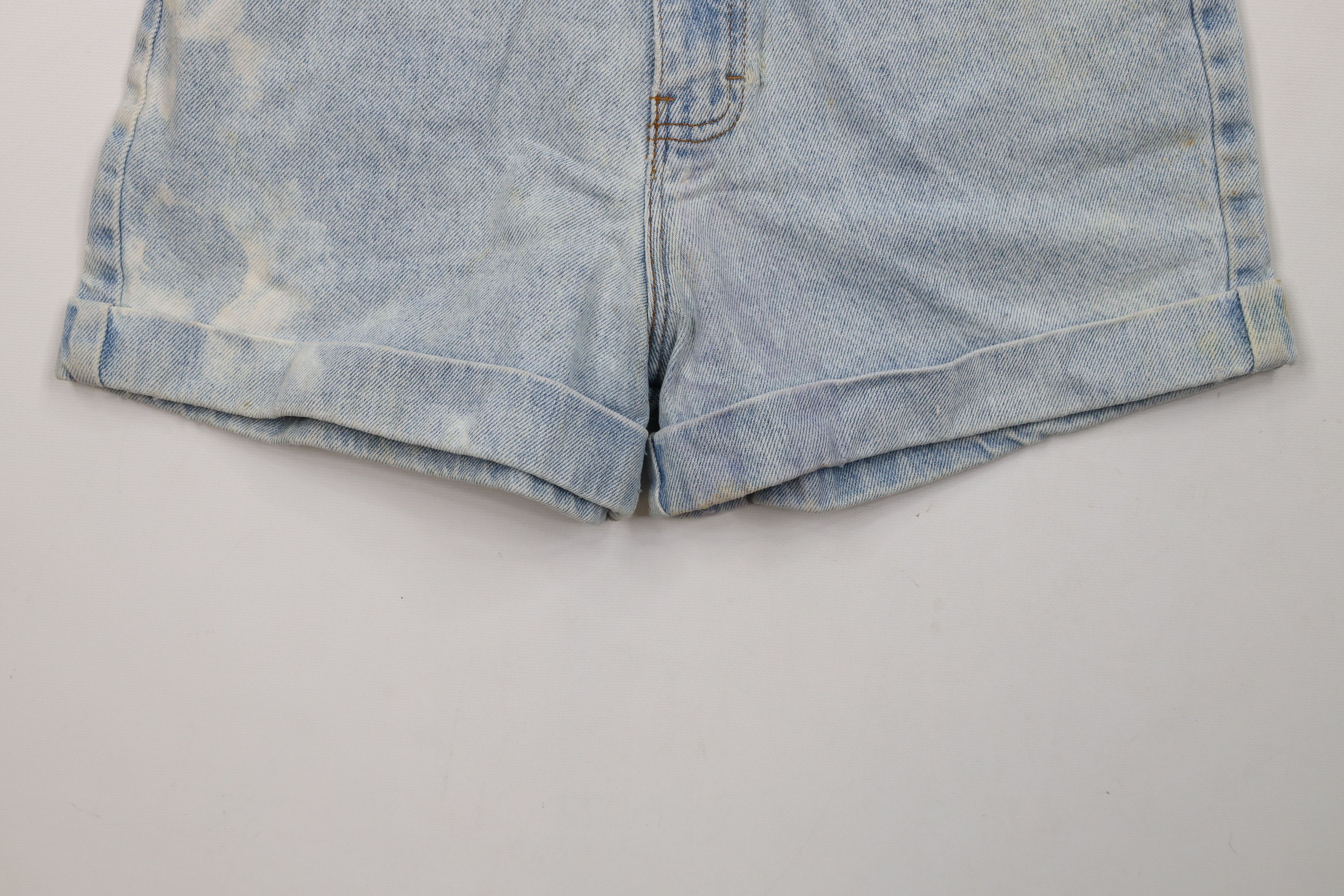 Vintage Vintage 90s Streetwear Cuffed Denim Jean Shorts Jorts USA Size 27" / US 4 / IT 40 - 4 Thumbnail