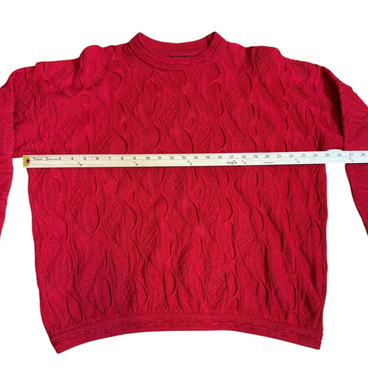 Coogi Vintage COOGI Australia 3D Knit Sweater Red Mens L Biggie Size US L / EU 52-54 / 3 - 5 Thumbnail