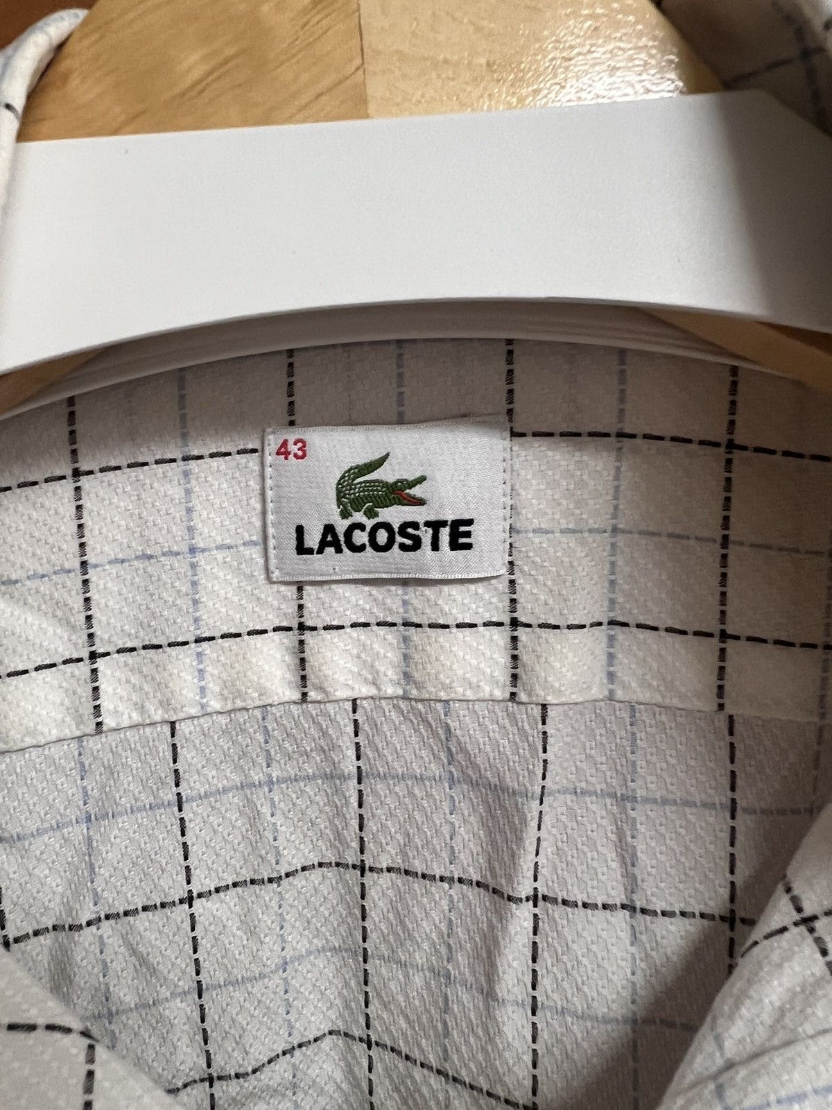 Lacoste × Vintage Lacoste white vintage shirt drip drill y2k Size US XL / EU 56 / 4 - 6 Thumbnail