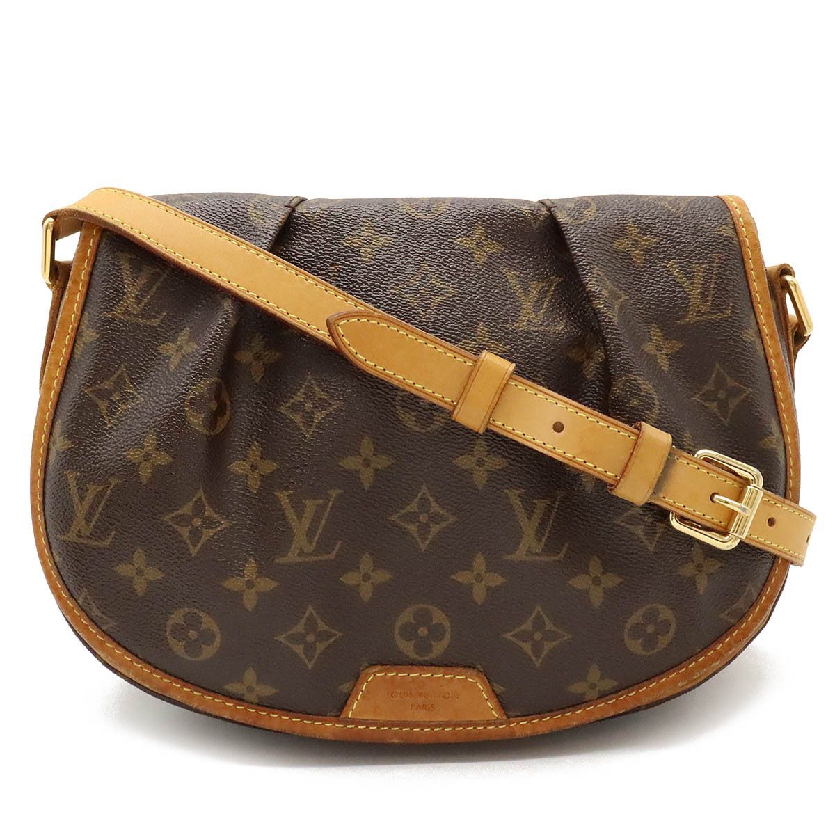 Louis Vuitton Louis Vuitton Louis Vuitton Monogram Menilmontant PM Shoulder Bag M40474 Canvas Crossbody Bag M40474 in Good Condition Size ONE SIZE - 1 Thumbnail