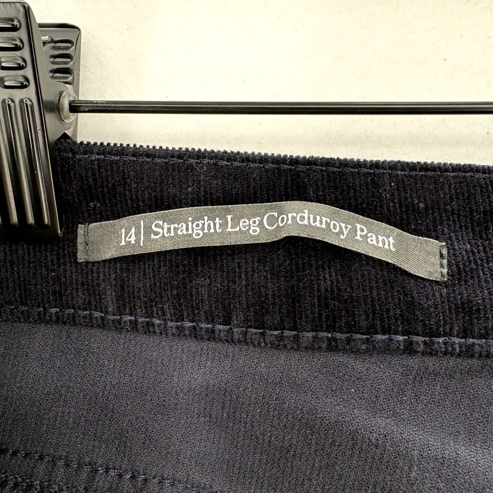 Talbots Talbots Pants Black Corduroy 14 Womens Khakis Flat Front 31in Inseam NWT Slimming Pockets Size 36" / US 14 / IT 50 - 5 Thumbnail