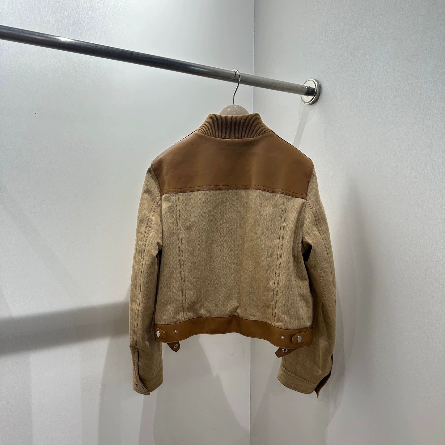 Hermes Hermes Color Block Logo Two-Sided Leather Jacket Size XS / US 0-2 / IT 36-38 - 2 Thumbnail