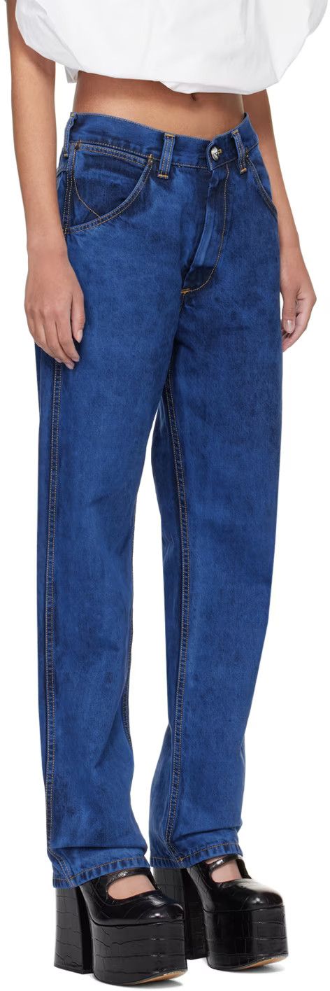 Vivienne Westwood o1s22i1n0924 Straight Cut Ranch Jeans in Blue Size 32" / US 10 / IT 46 - 2 Thumbnail